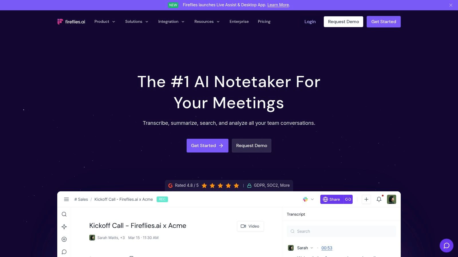Fireflies.ai, un assistant de réunion IA pour des comptes rendus automatiques gratuits