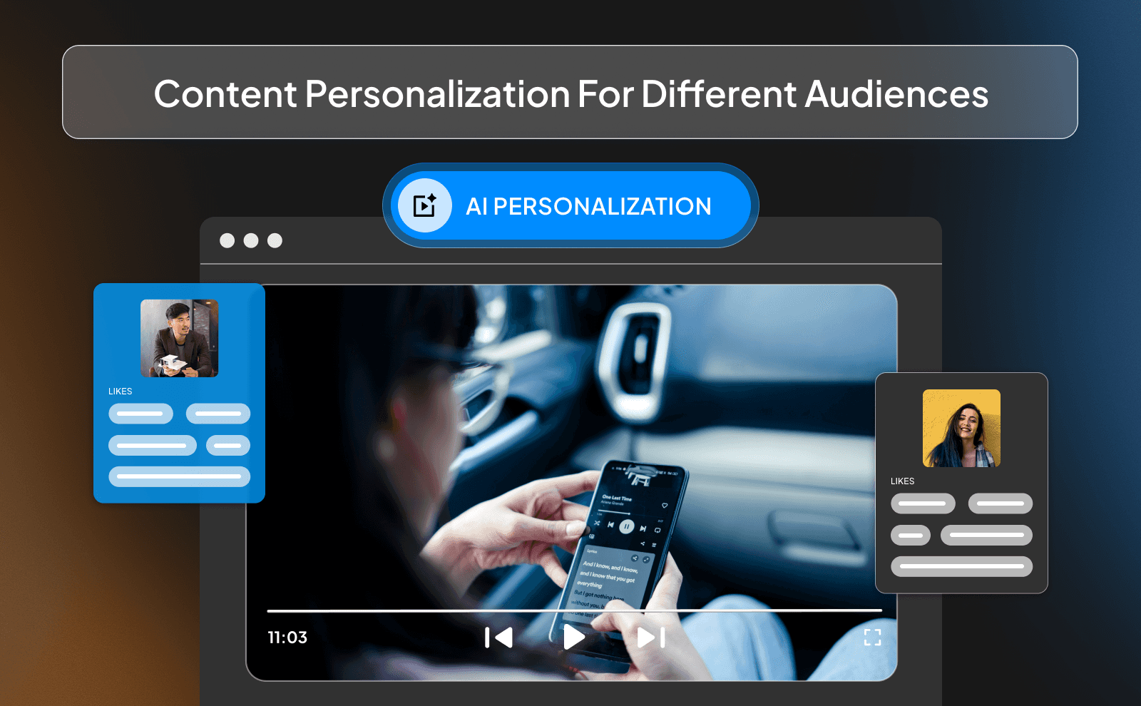 Content personalization for different audiences