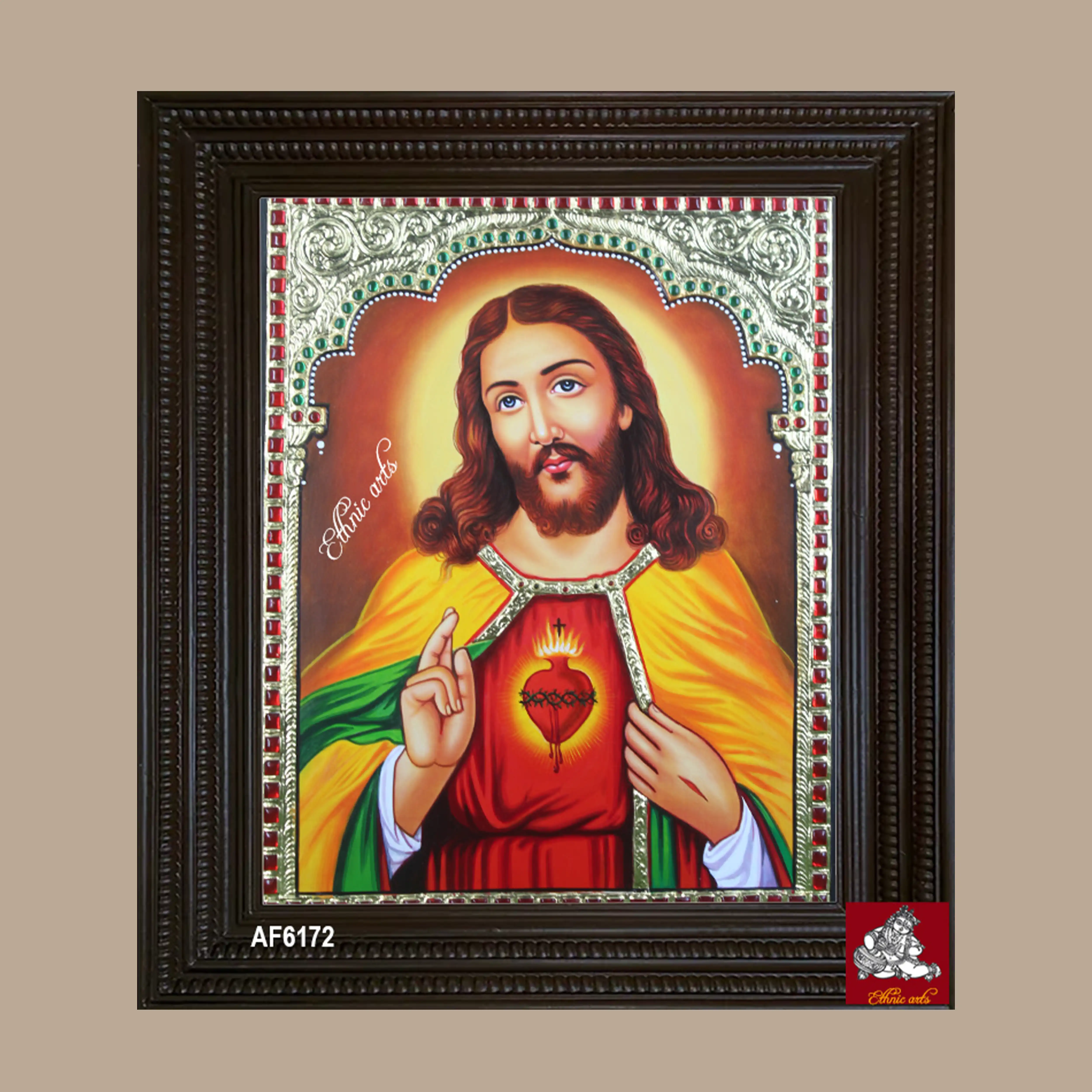Jesus Christ Tanjore Painting