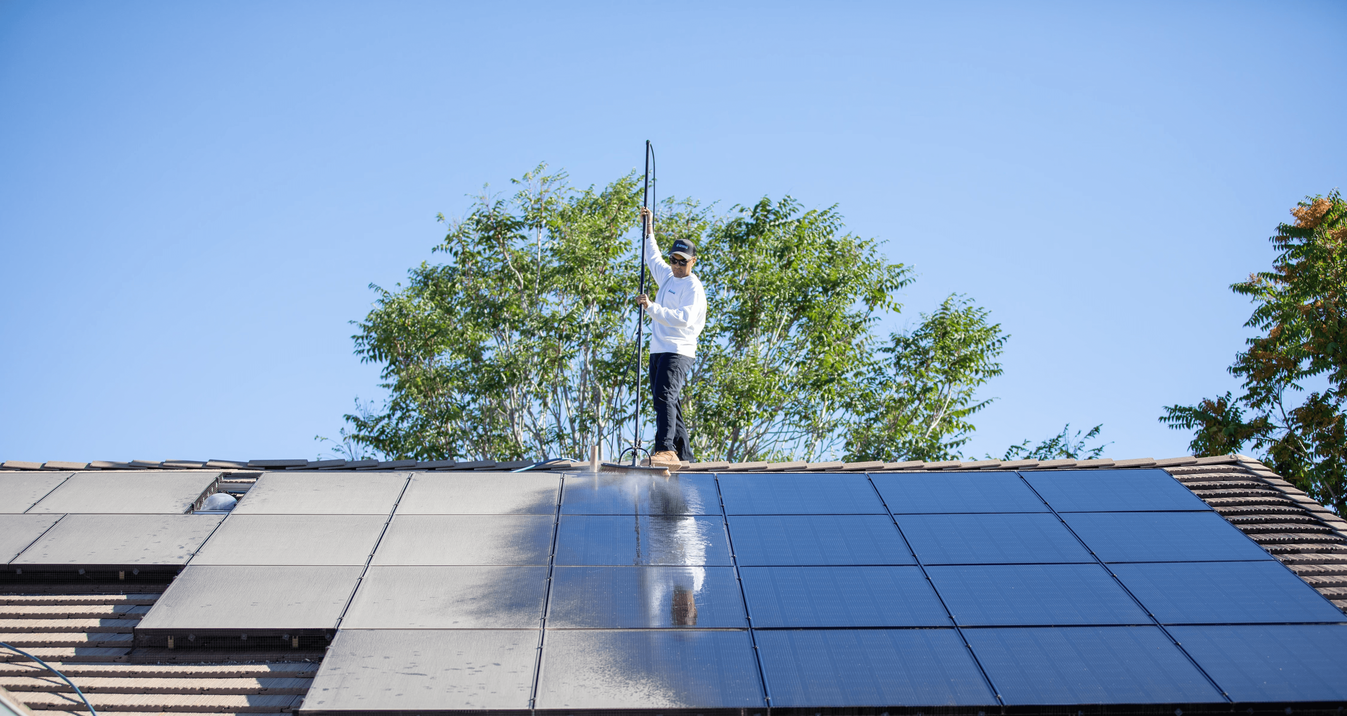 Professional solar panel cleaning service by SoCal Solar Pro
