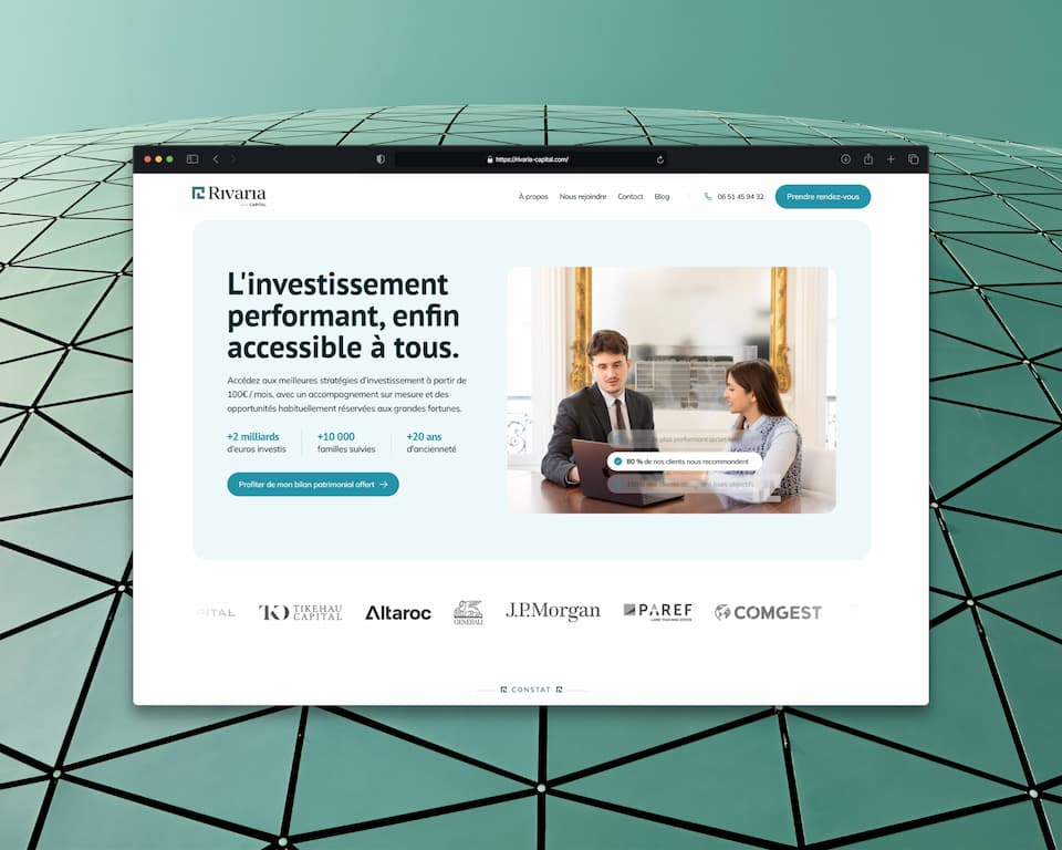 site multipage framer rivaria capital