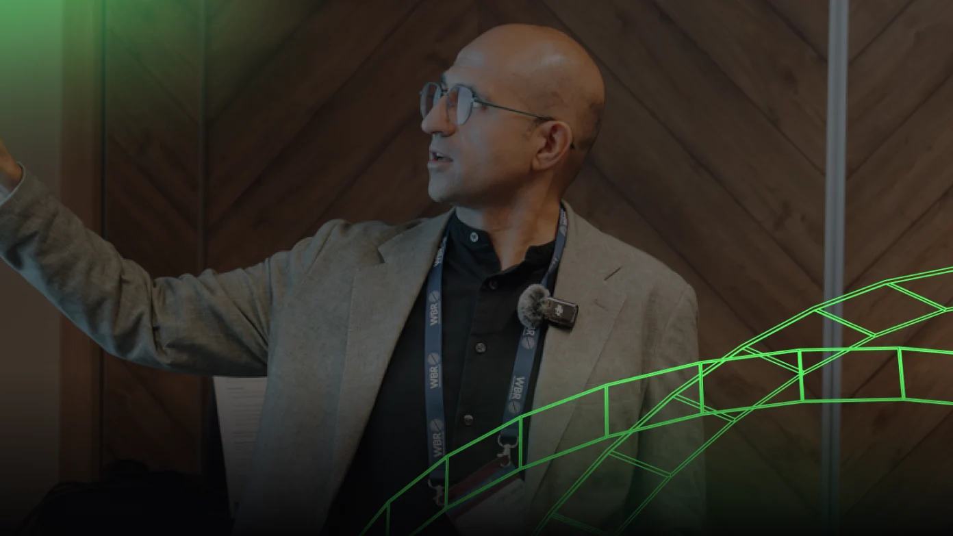 Speaker presenting on stage