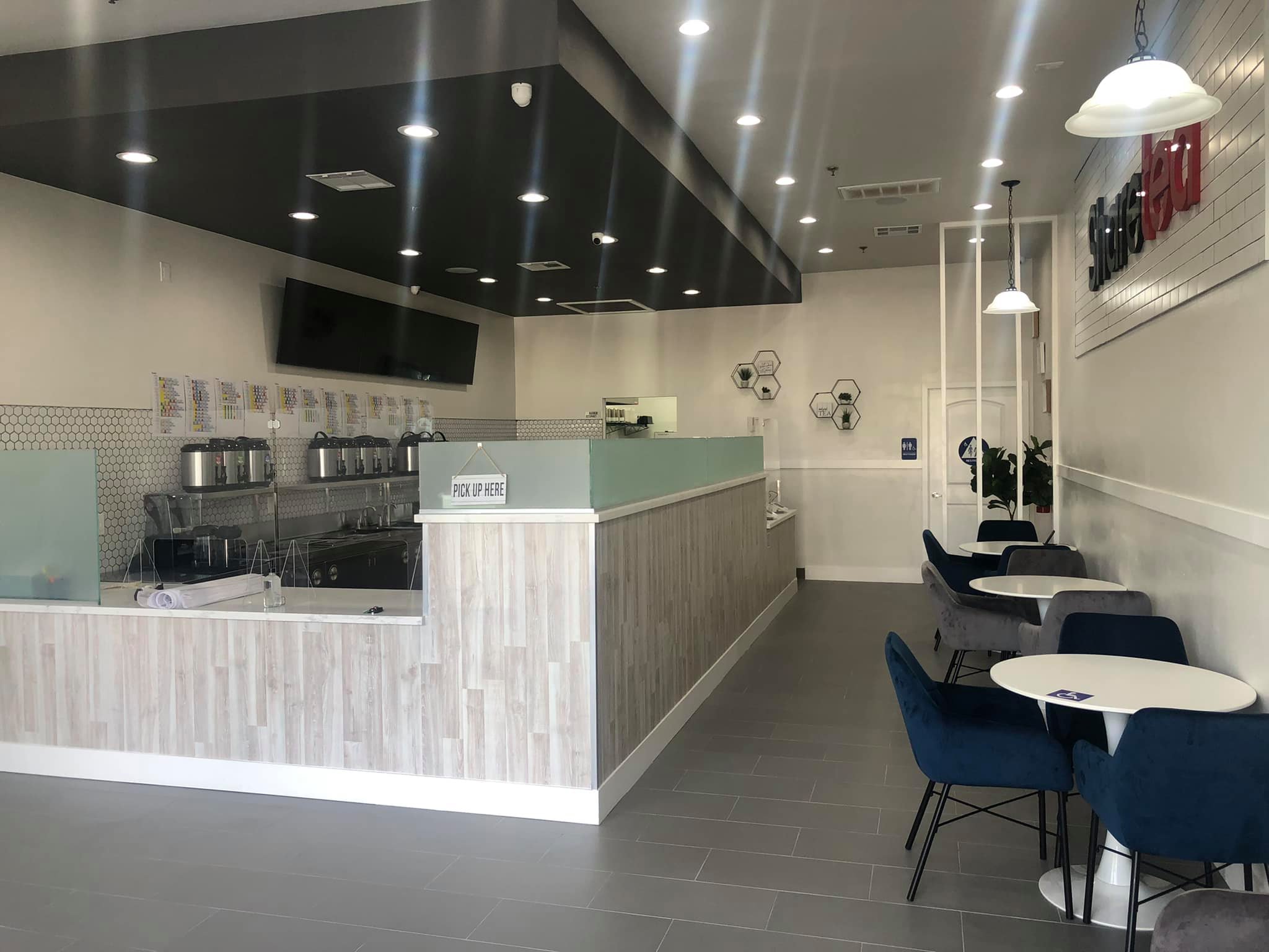 Custom tea shop counter and front service area – Karak Boba