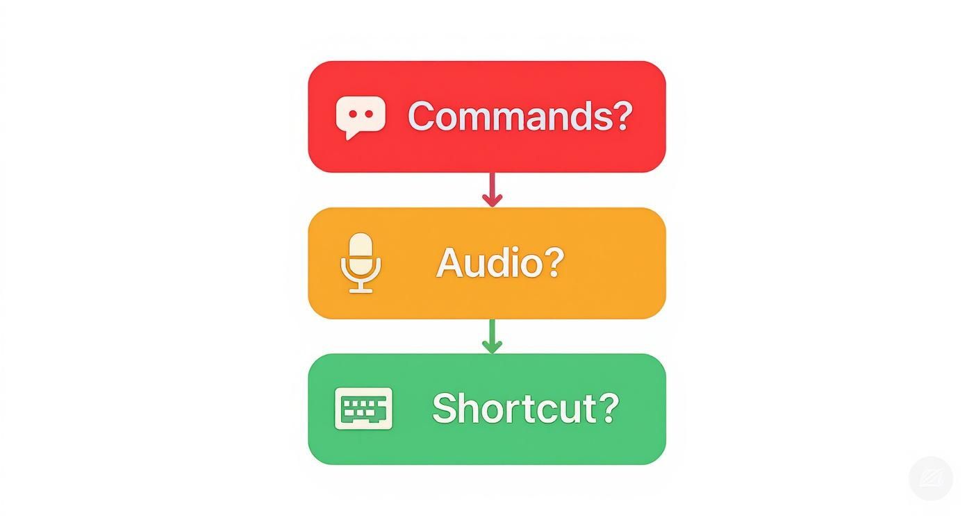 Infographic about mac dictation shortcut