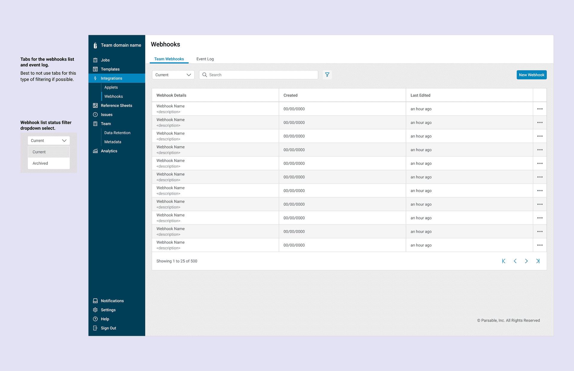 Product interface design 2