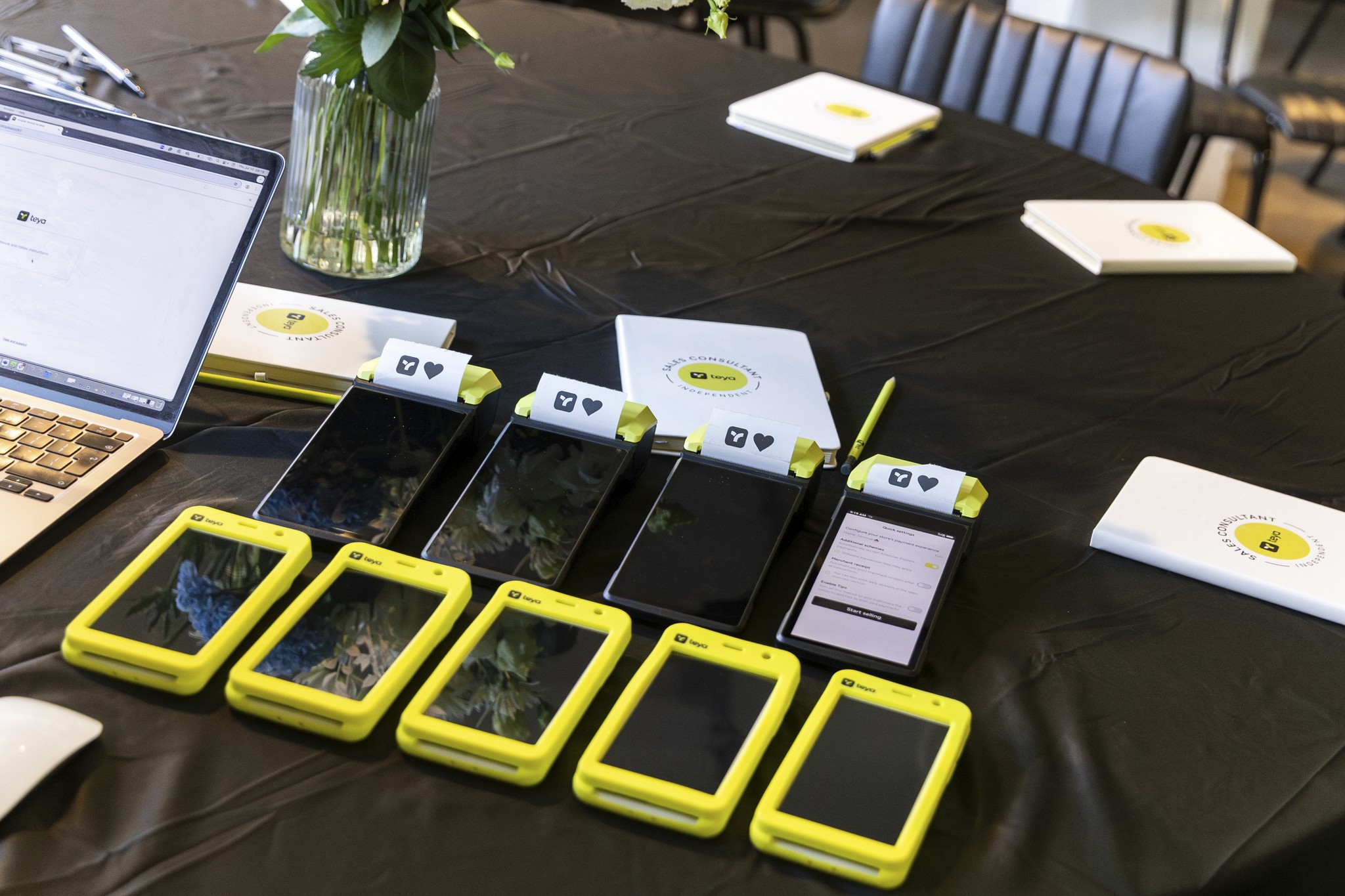 Card machines ready to work