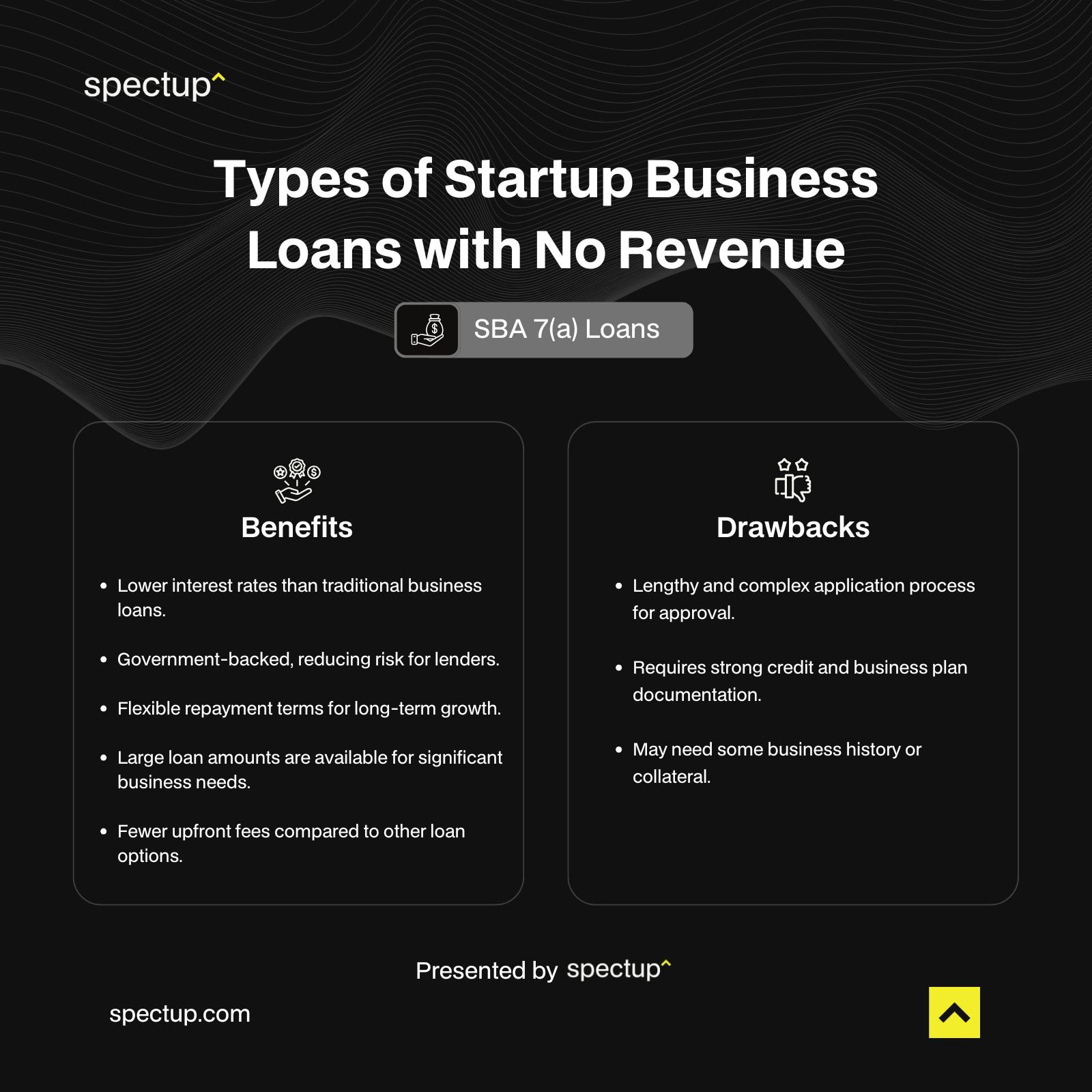 Types of Startup Business Loans with No Revenue - SBA 7(a) Loans