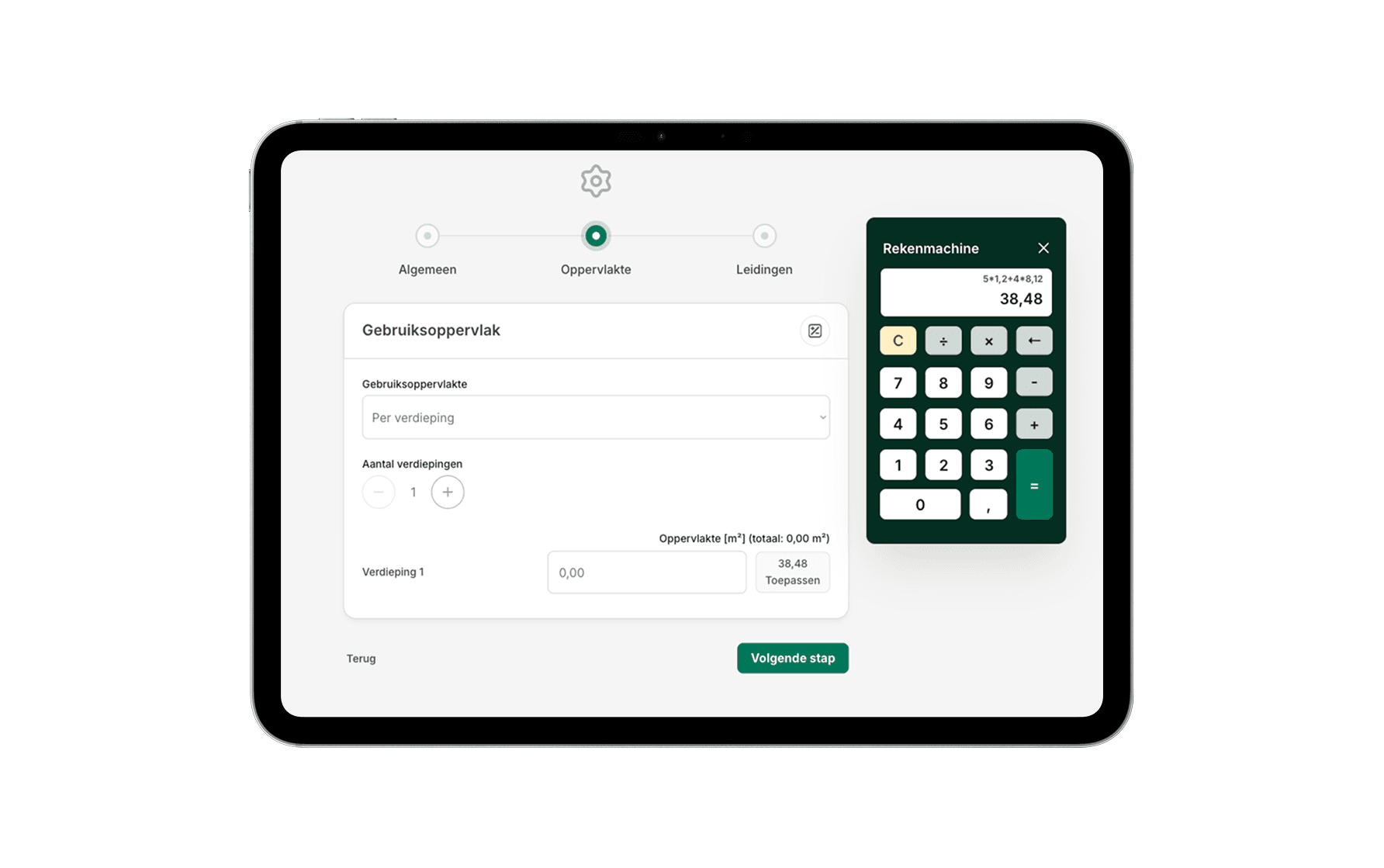 Rekenmachine beschikbaar in Label-wise