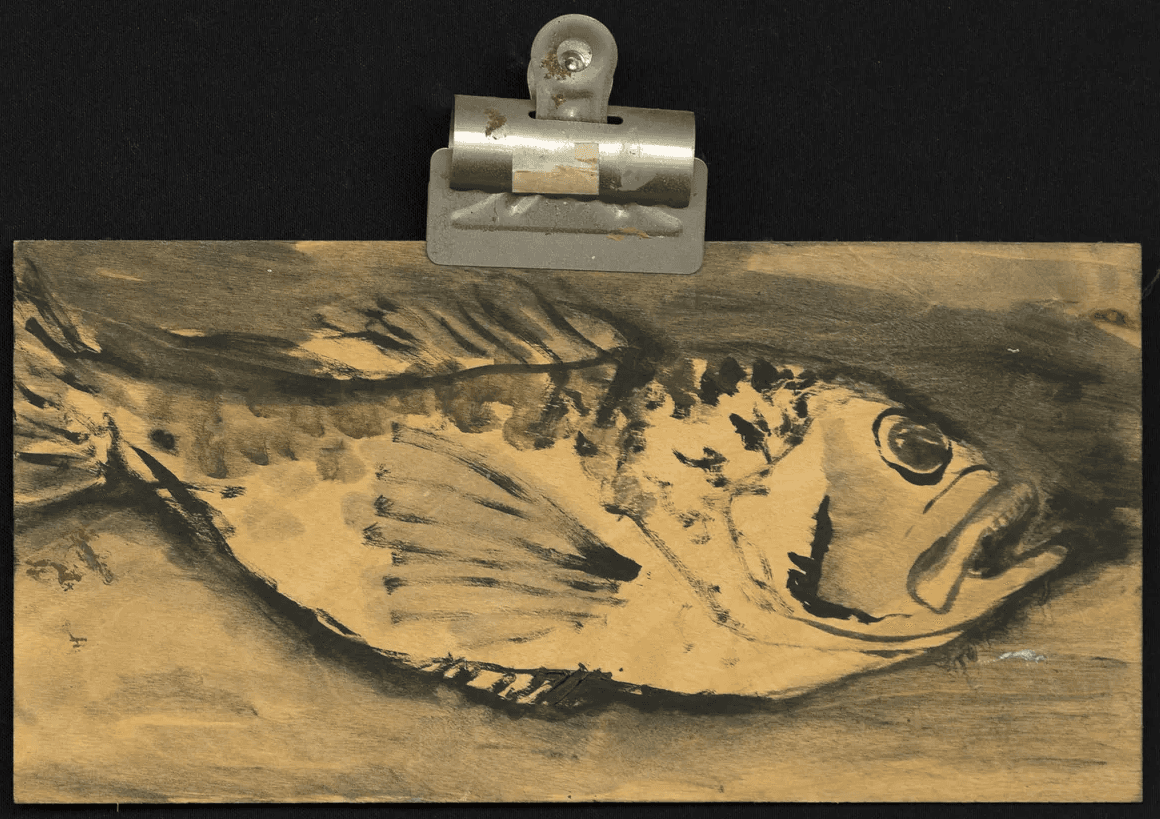pescado pintura al óleo