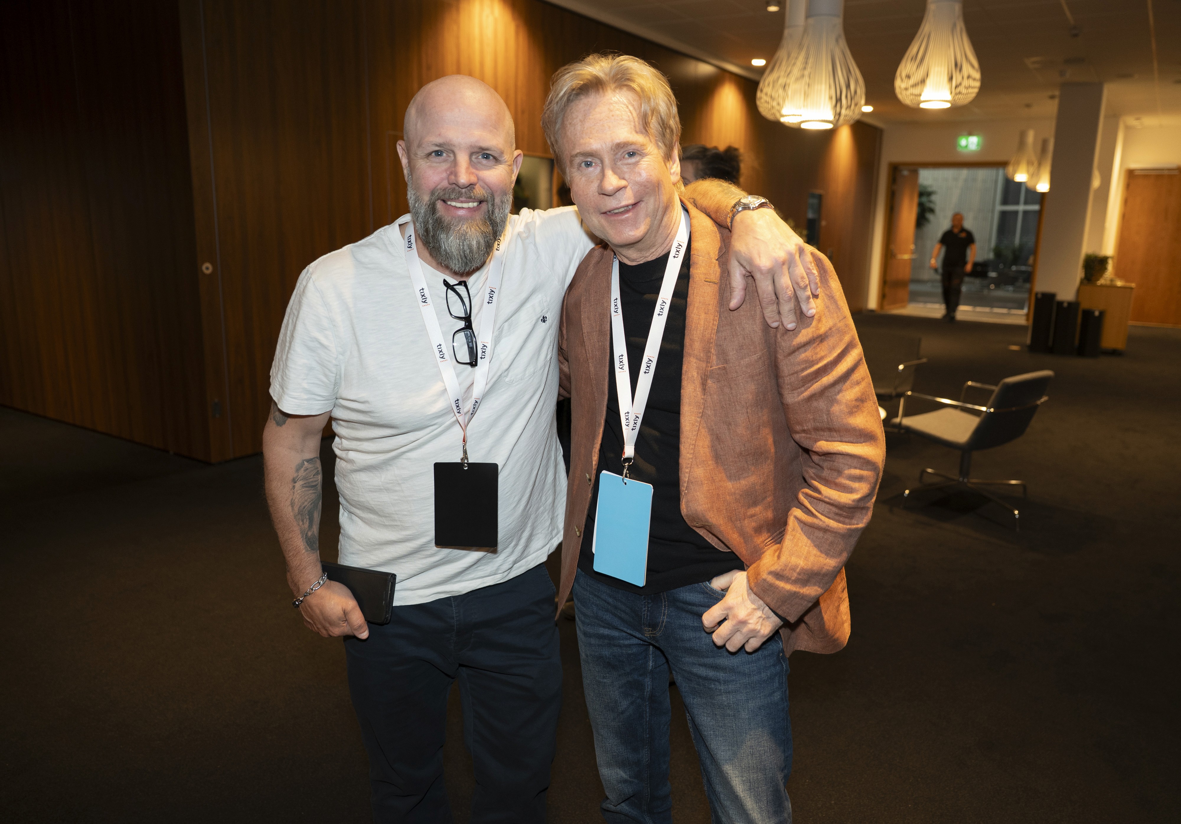 Arnar Björnsson with Per Kristian Indrehus from Kulturhuset Ælvespeilet