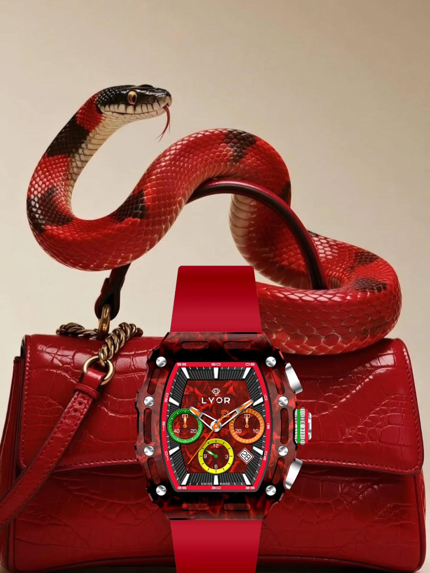 a man wearing the ALTURA watch on a yacht