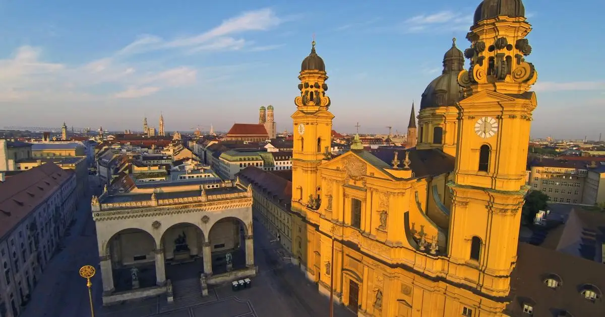 a view of a city with a large body of water in the background