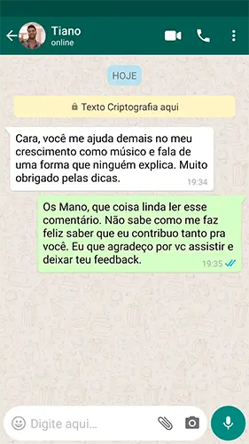 Depoimento real de aluno do método 30x8 — conversa 1