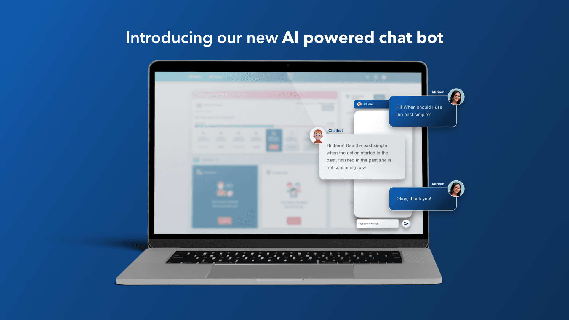 Tablet showing Bloomy UI
