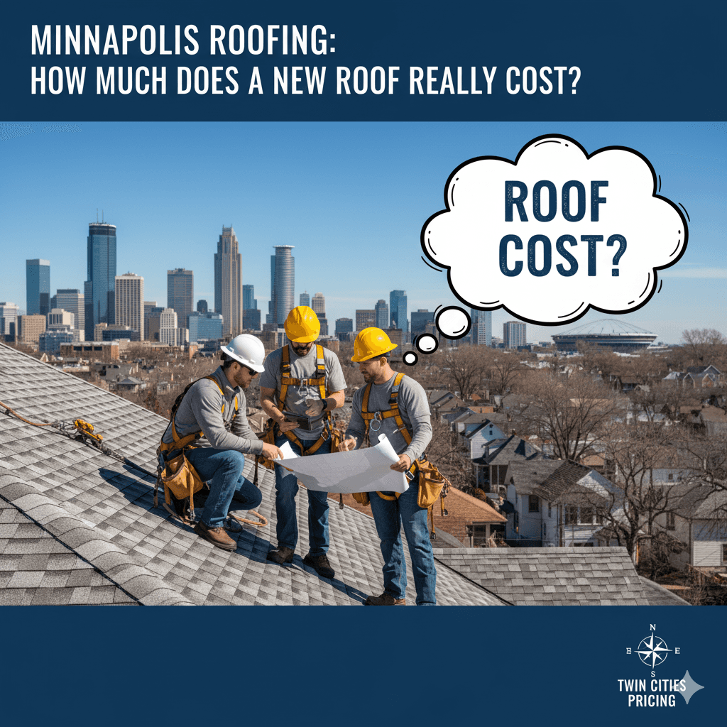 The image is a split-panel graphic with "THE 25% ROOFING RULE EXPLAINED" prominently in the center.  Top Left Panel: A roofer in safety gear inspecting a heavily damaged residential roof, with torn shingles and a blue tarp visible. Text overlay: "HOMEOWNER: STORM DAMAGE CODE".  Bottom Left Panel: An insurance adjuster or contractor in a suit holding a clipboard, looking up at a damaged residential roof.  Top Right Panel: A person (likely an architect or building owner) on a large, flat commercial roof, holding blueprints and looking at the building.  Bottom Right Panel: Two individuals (business owners/consultants) on the same commercial roof, discussing plans with documents in hand. Text overlay: "BUSINESS OWNER: TAX DEDUCTIONS".  This image visually represents both key aspects of the 25% rule discussed in your blog post: residential storm damage/building codes and commercial energy efficiency/tax deductions.