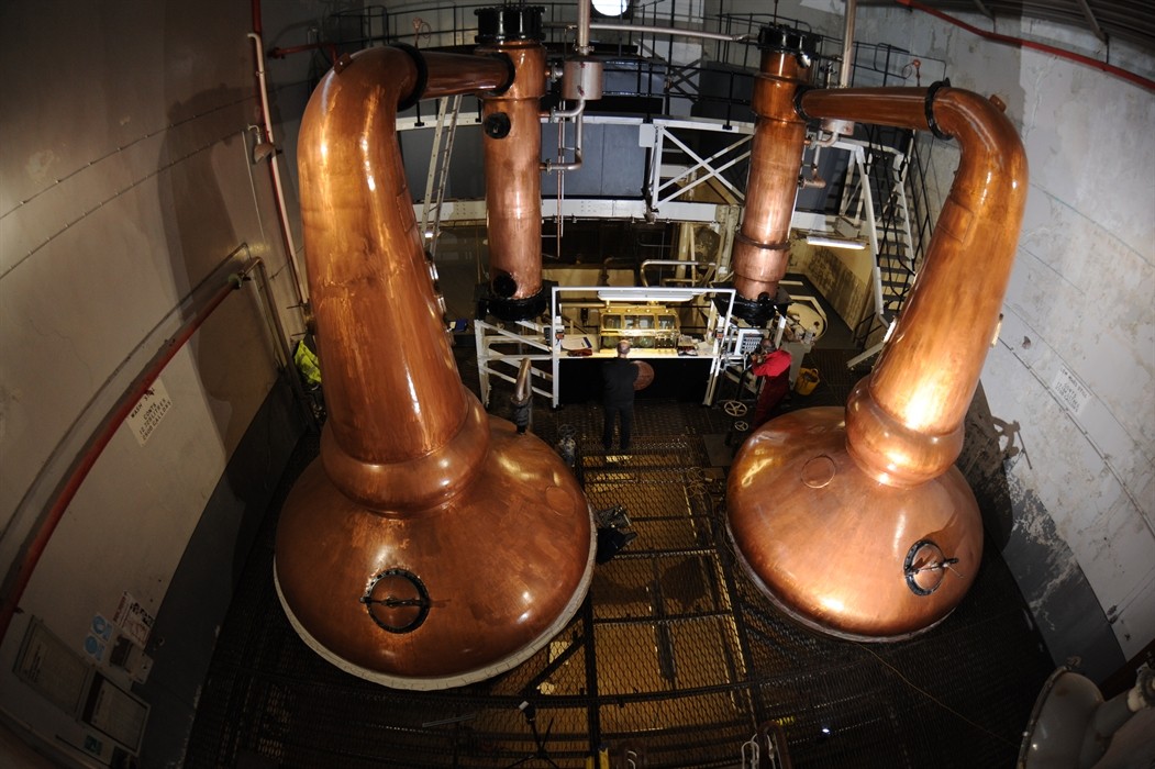 Glenglassaugh Distillery Copper Stills