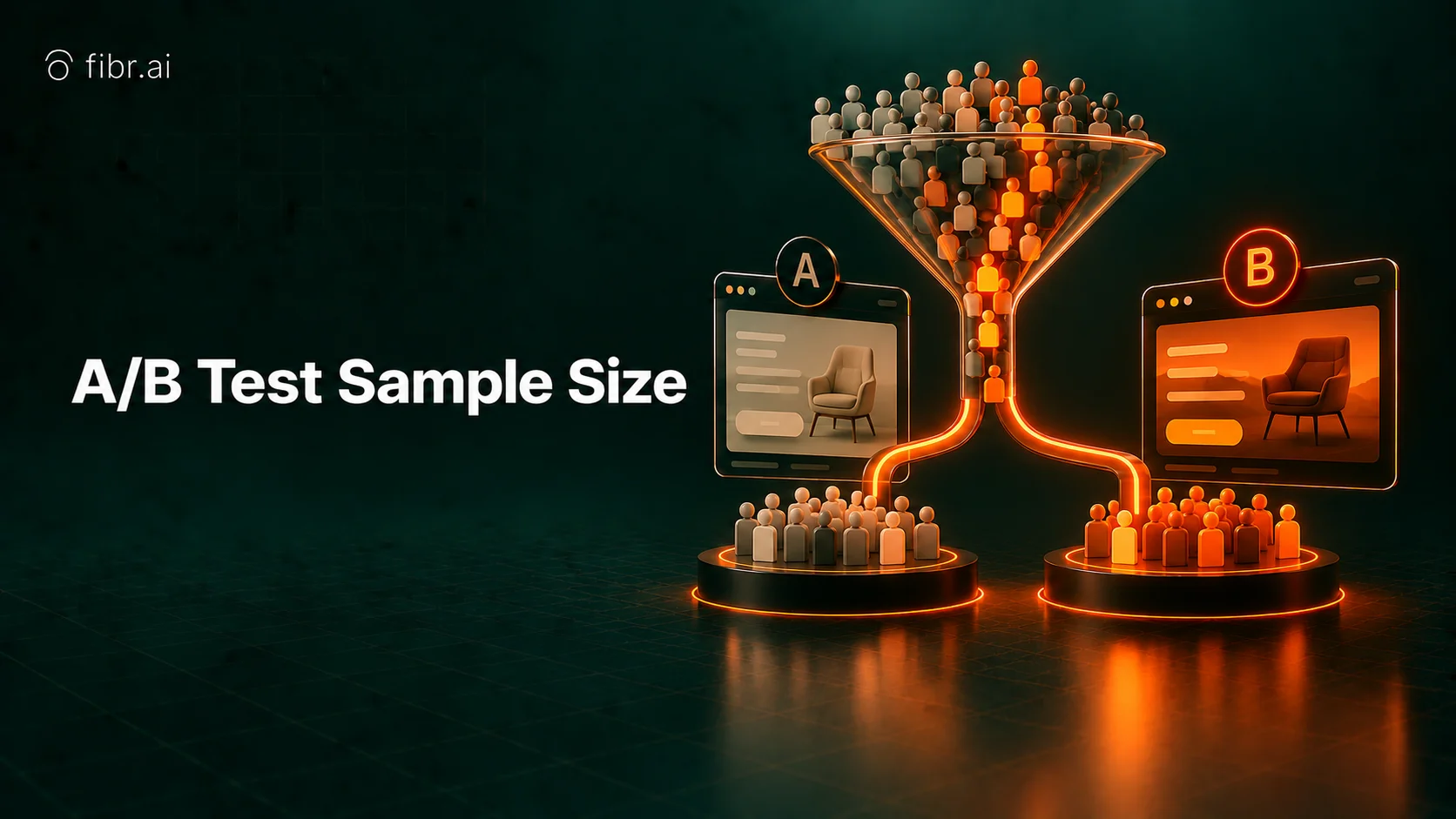 A/B test sample size with audience segmentation.
