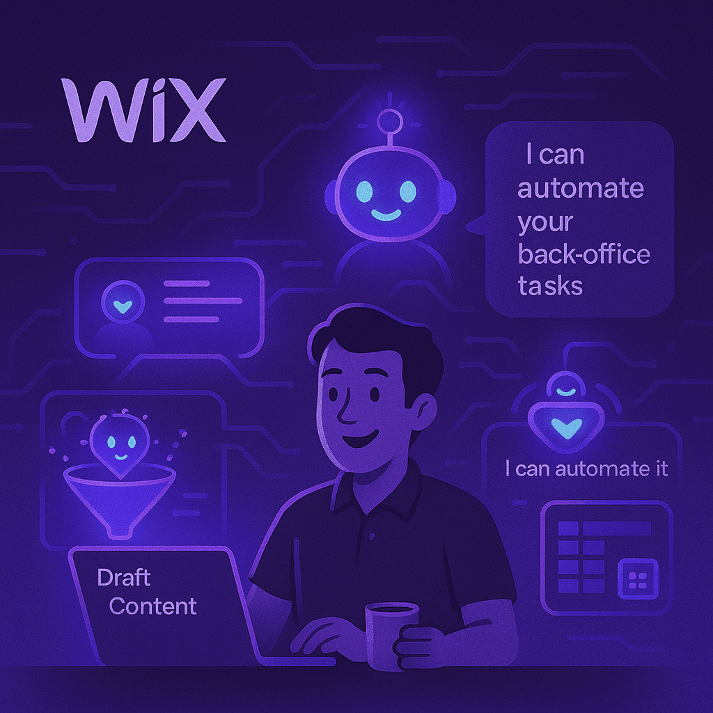 Wix surrounded by AI Agents