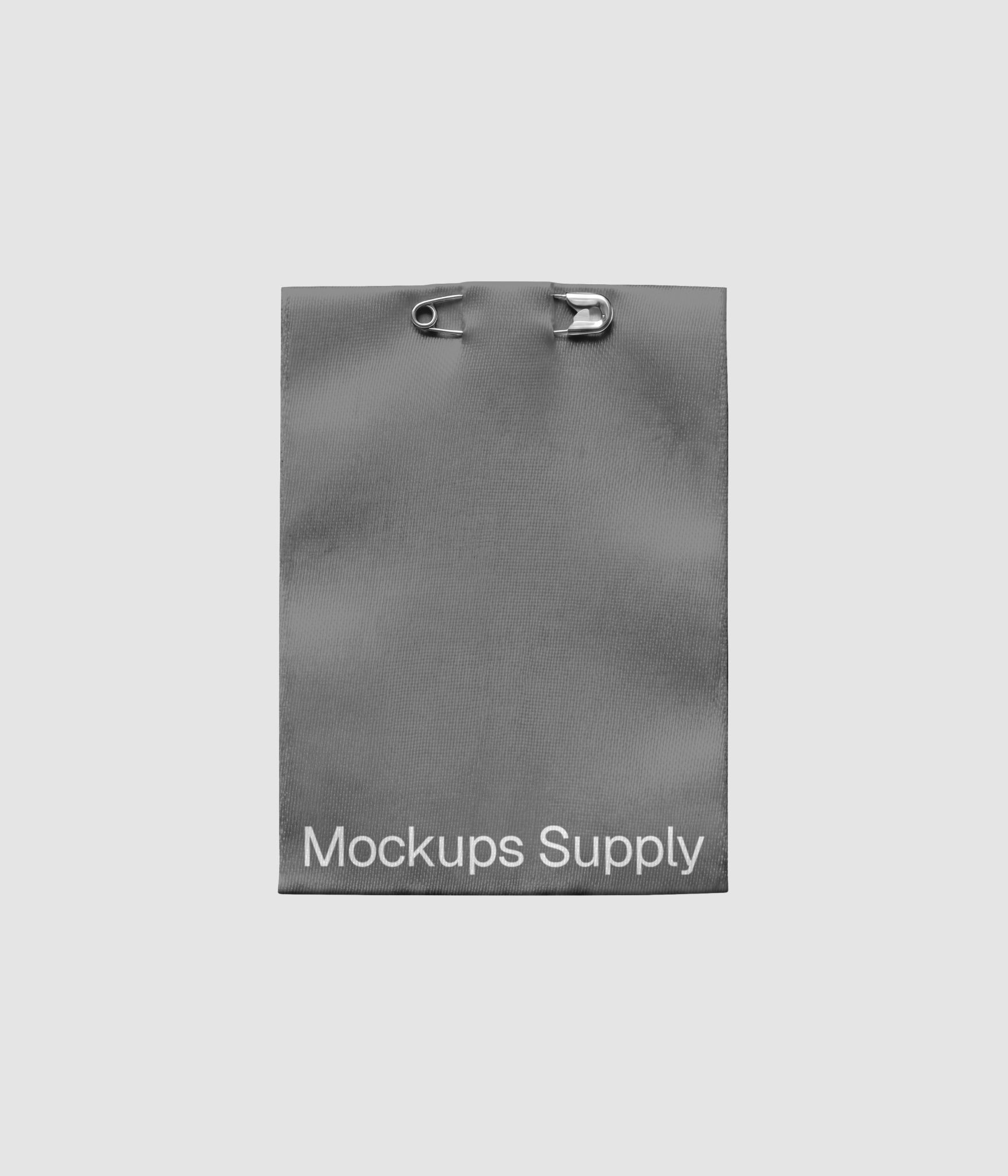 Editable aesthetic satin clothing label mockup download PSD