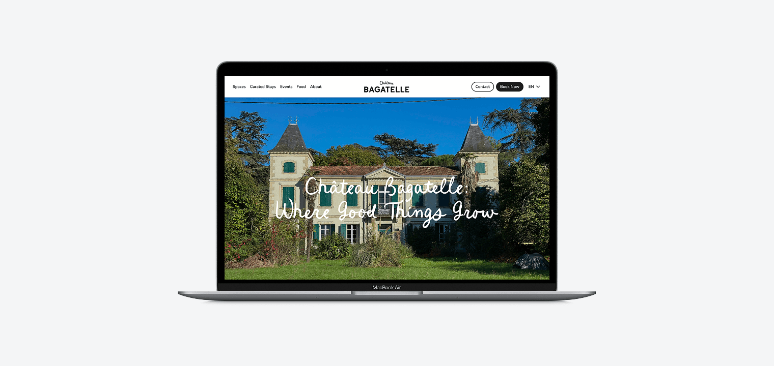 Website Château Bagatelle