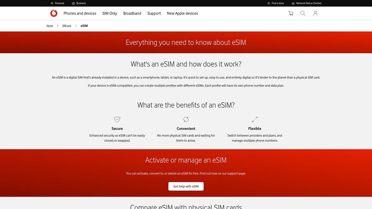 7 Best Pay As You Go eSIM Options for 2025 Travelers - Vodafone UK Pay As You Go eSIM