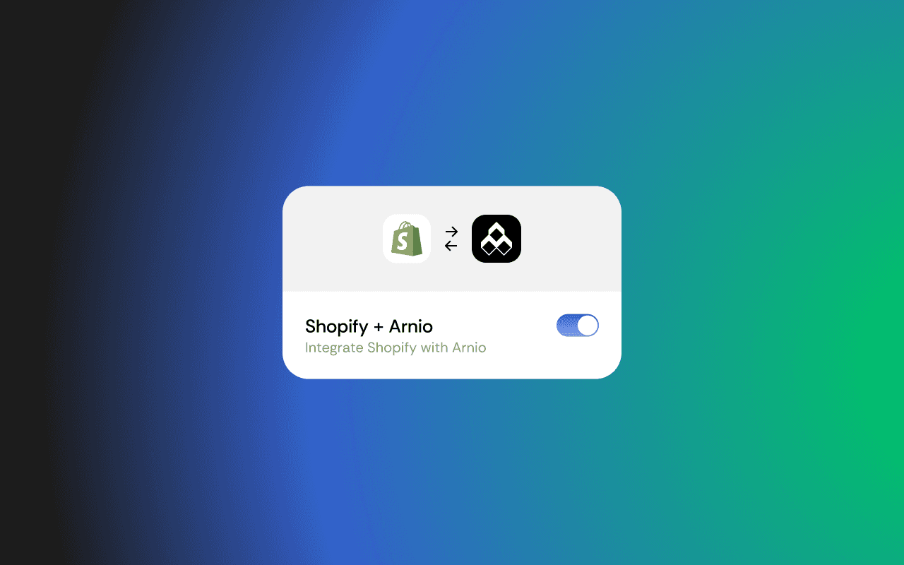 Connect shopify to Arnio