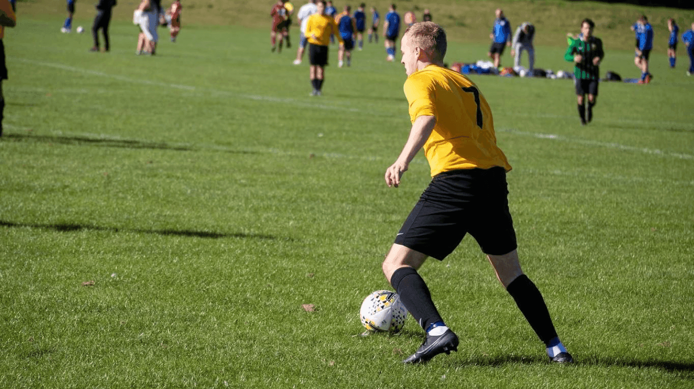 matthew playing football