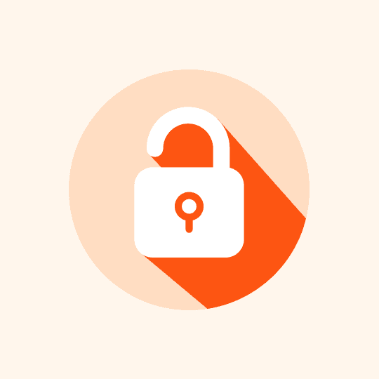 Image of unlocked lock icon