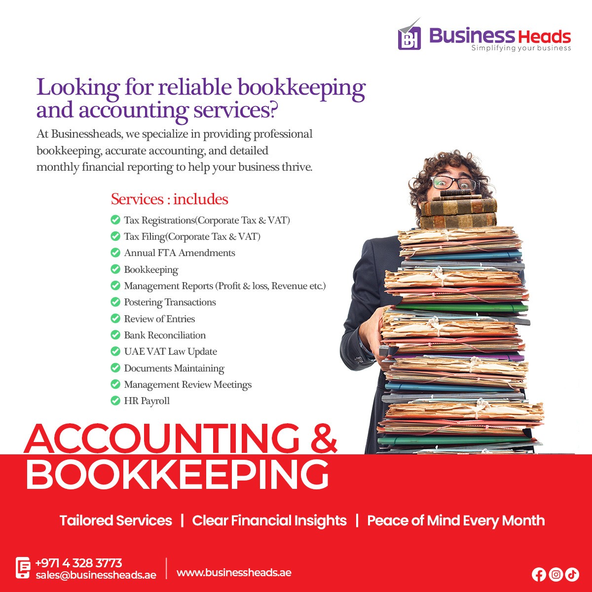 Bookeeping services in dubai