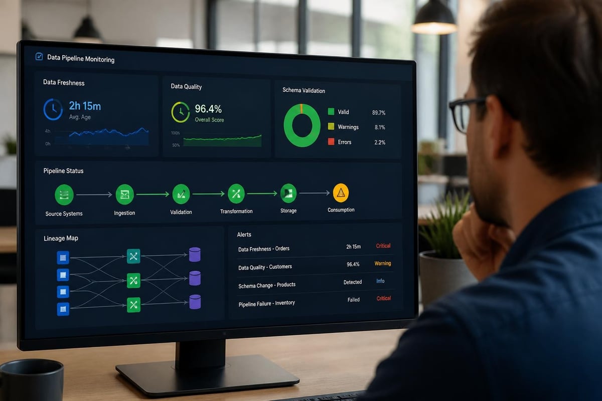 Data observability dashboard