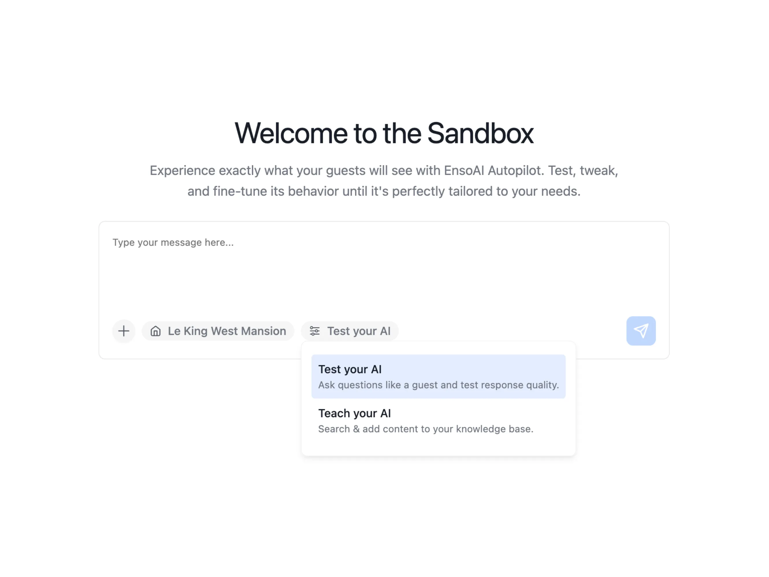 Exemple du Sandbox