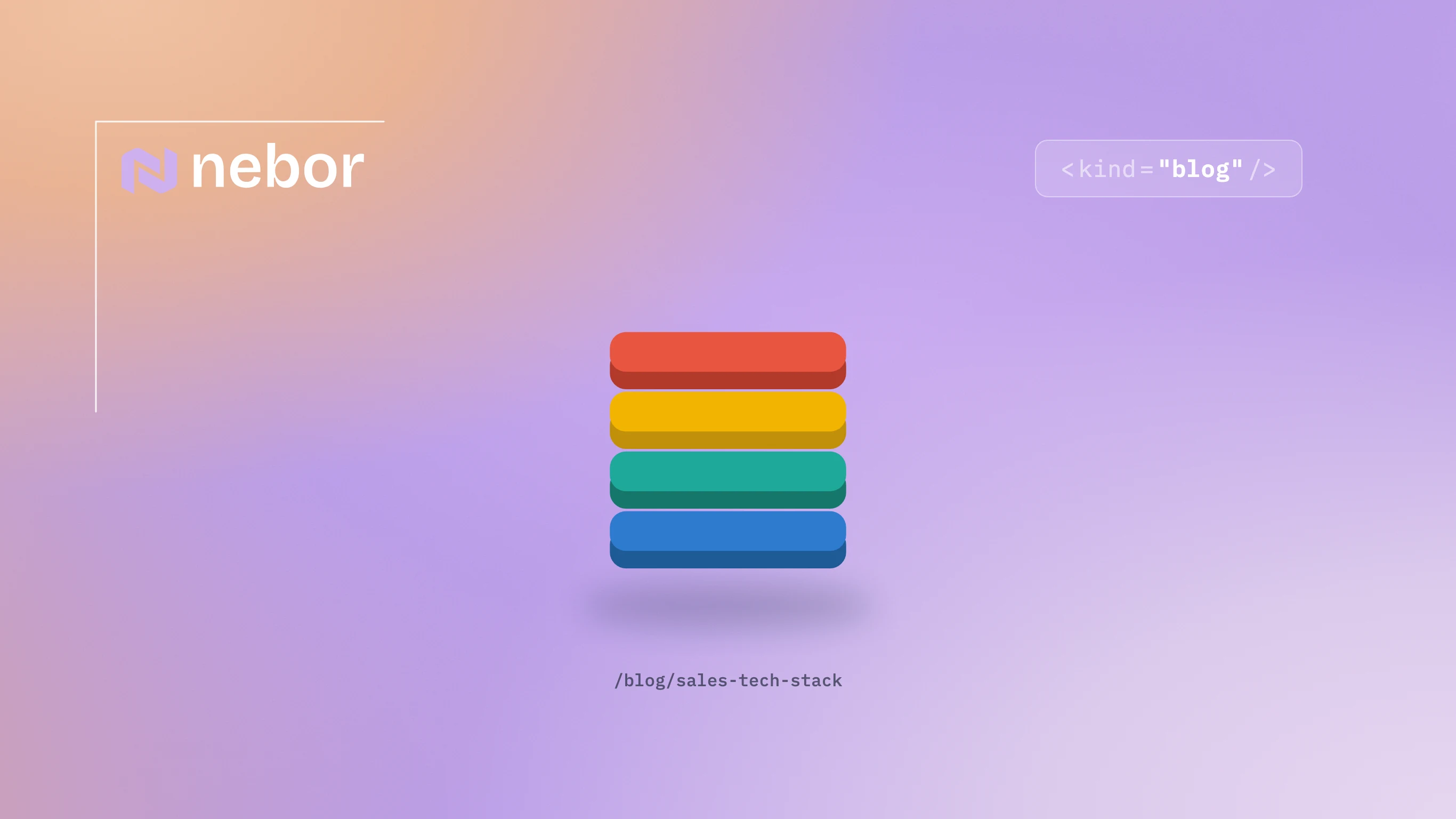 Stacked 3D color layers, representing the sales tech stack we actually run