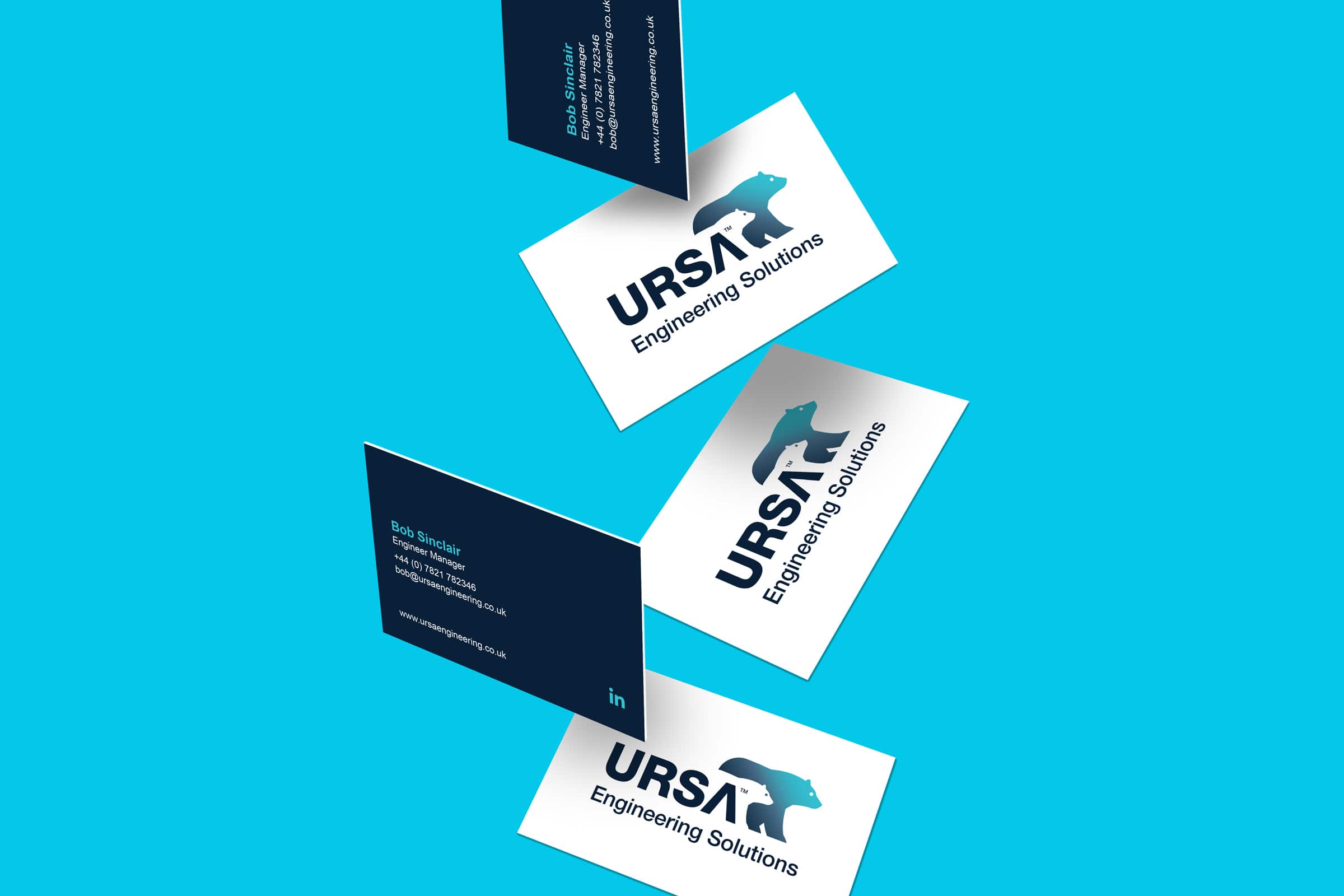 Logo and Branding Design Development Example - Business Card