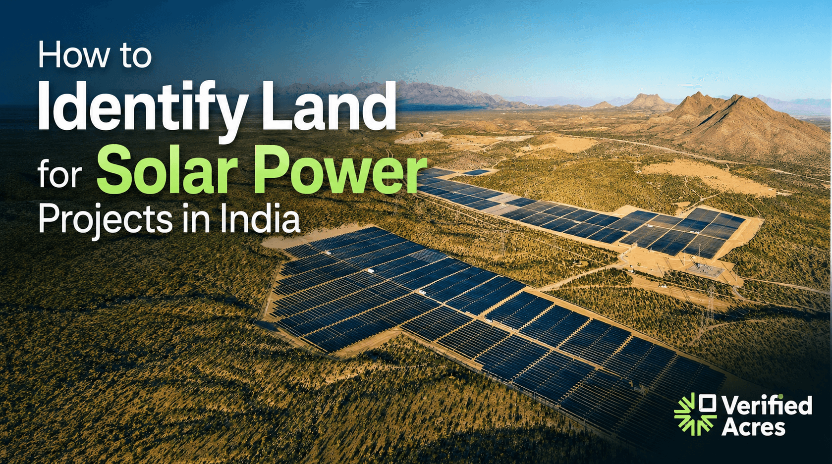 How to Identify Land for Solar Power Projects in India