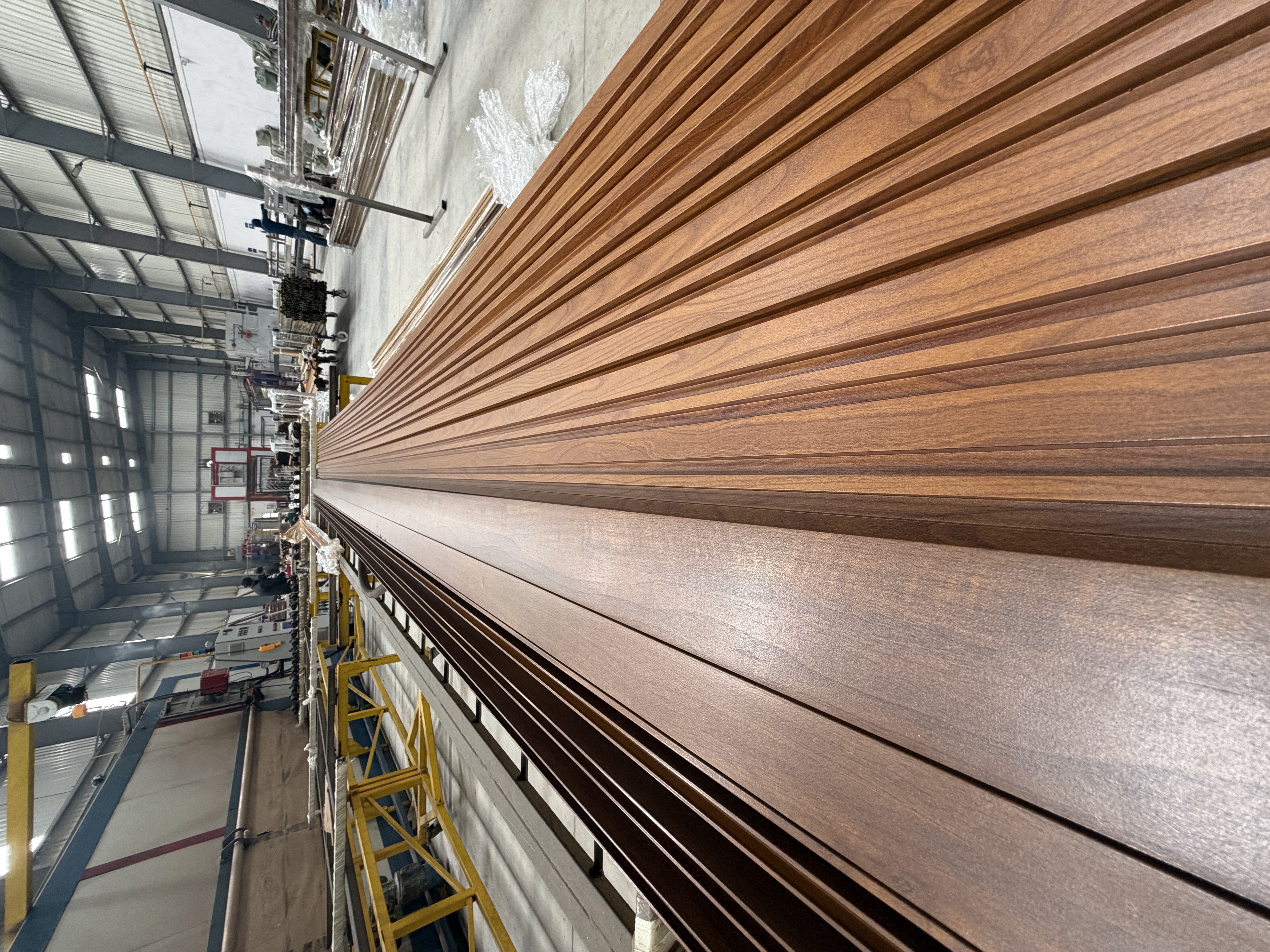 Realistic wood grain sublimation finish on metal