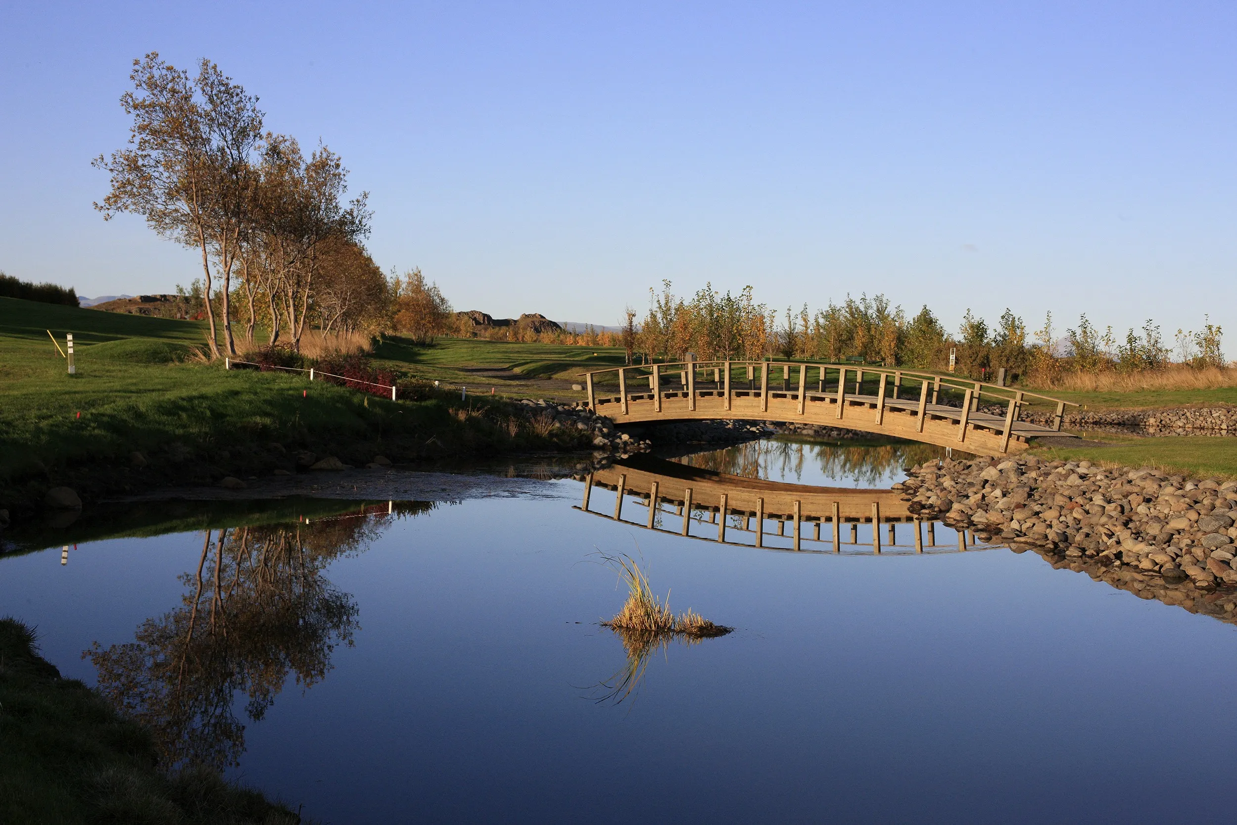 Beautiful bridge accross the river 