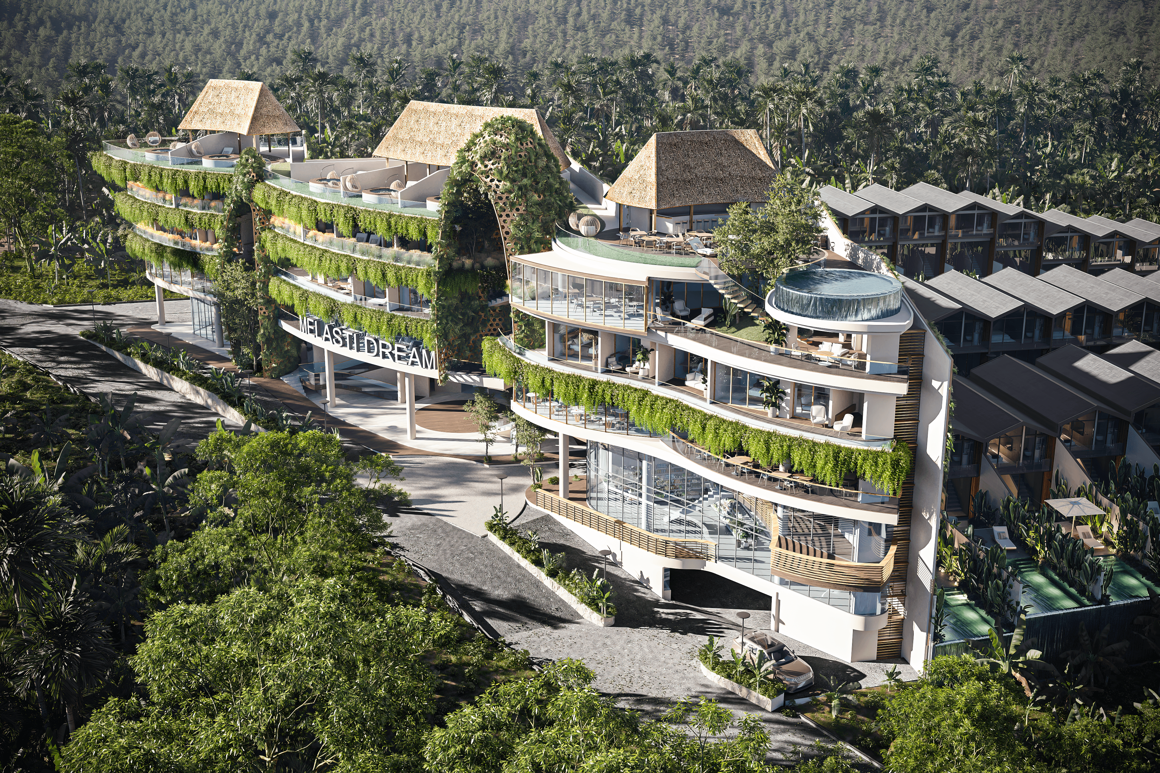 Melasti Arcade — commercial retail center near Melasti Beach