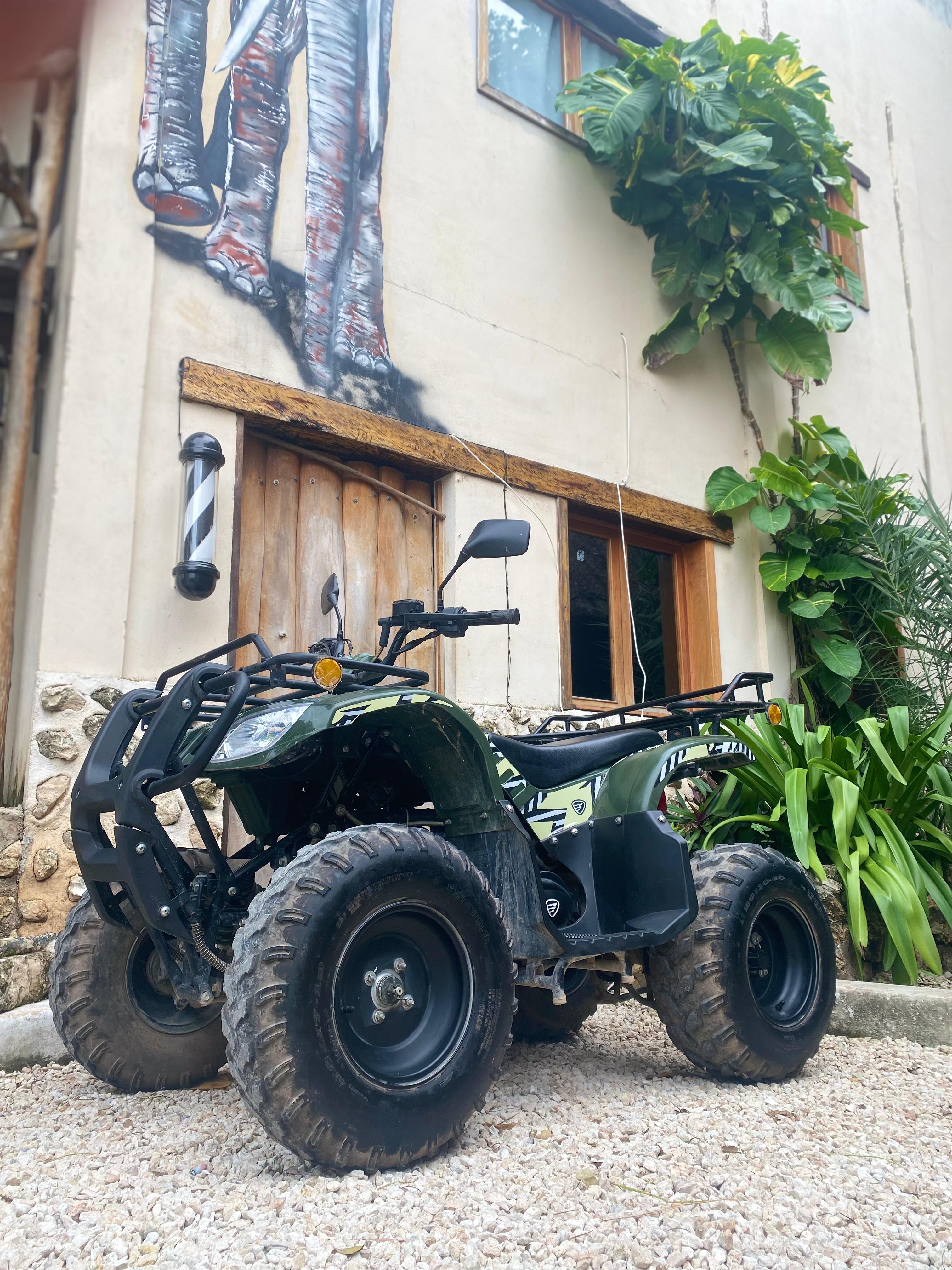 ATV Rental Tulum Italika 180 green