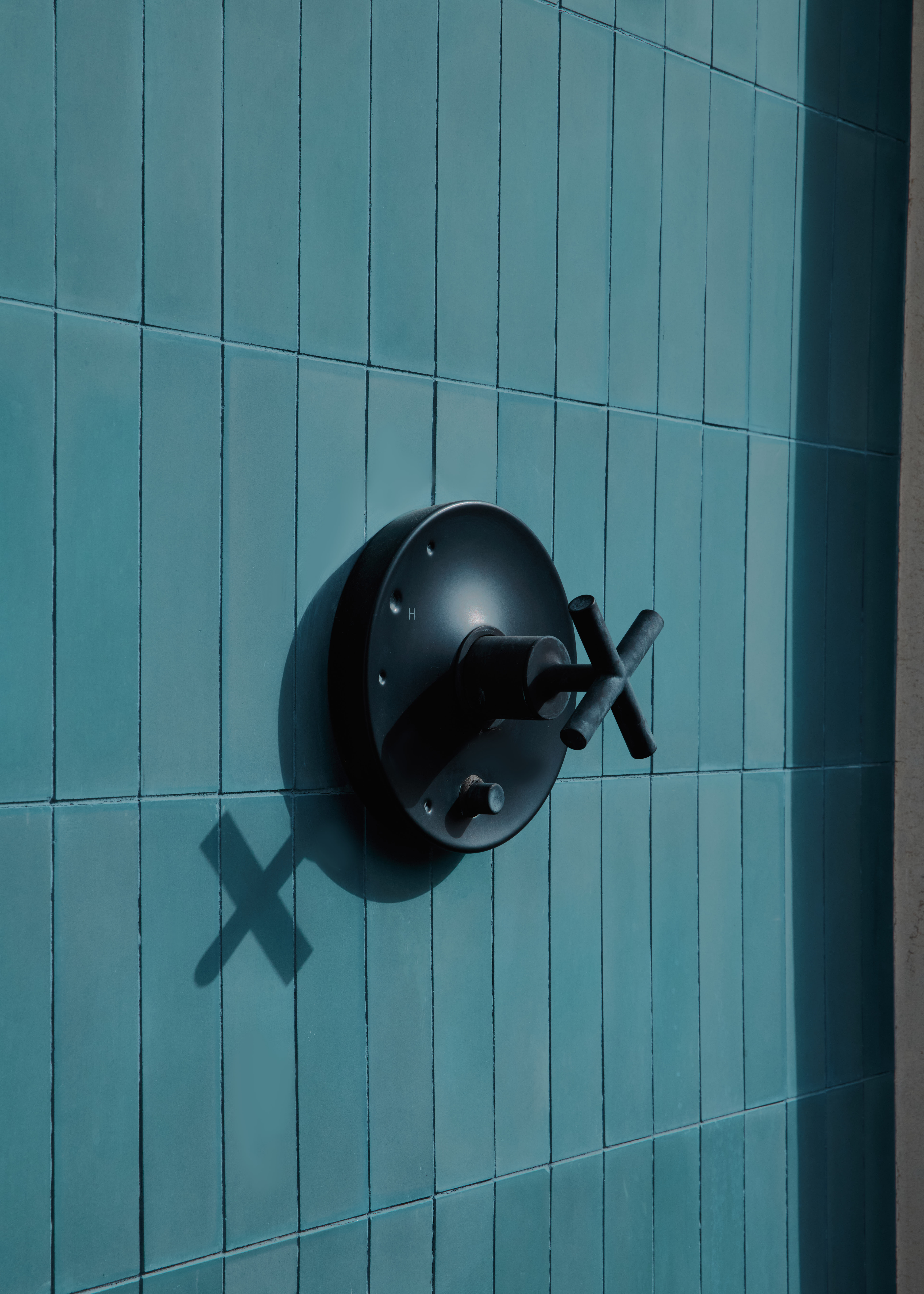 Rocky desert landscape with mountains at sunset