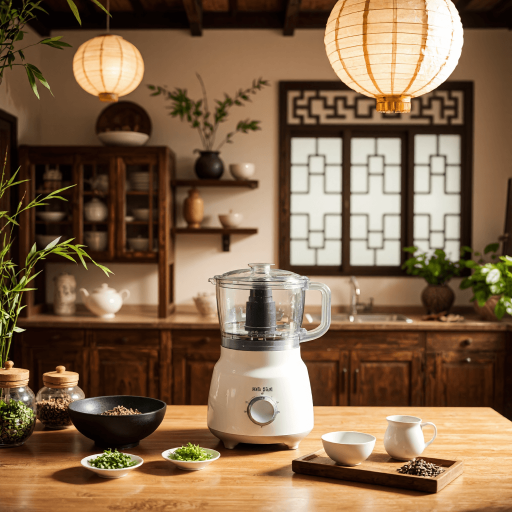 product photography of food processor