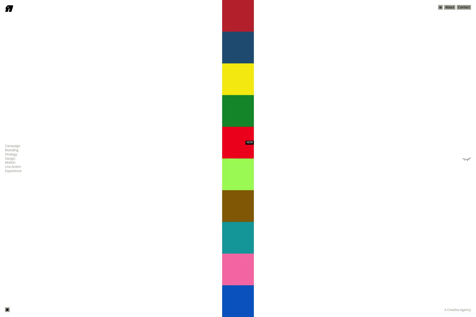 Screenshot of Seventeen Agency website