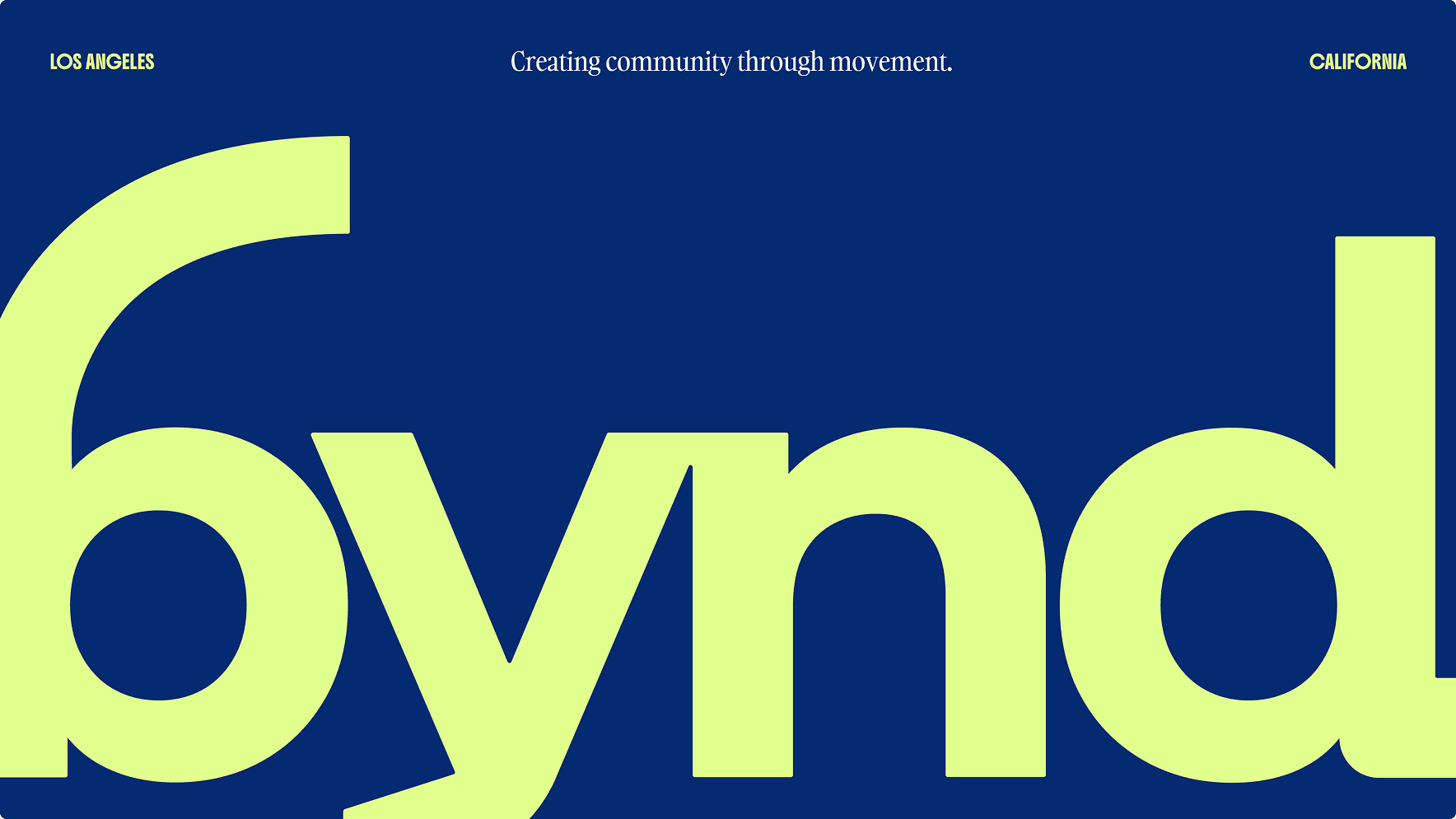 bynd logo on blue background