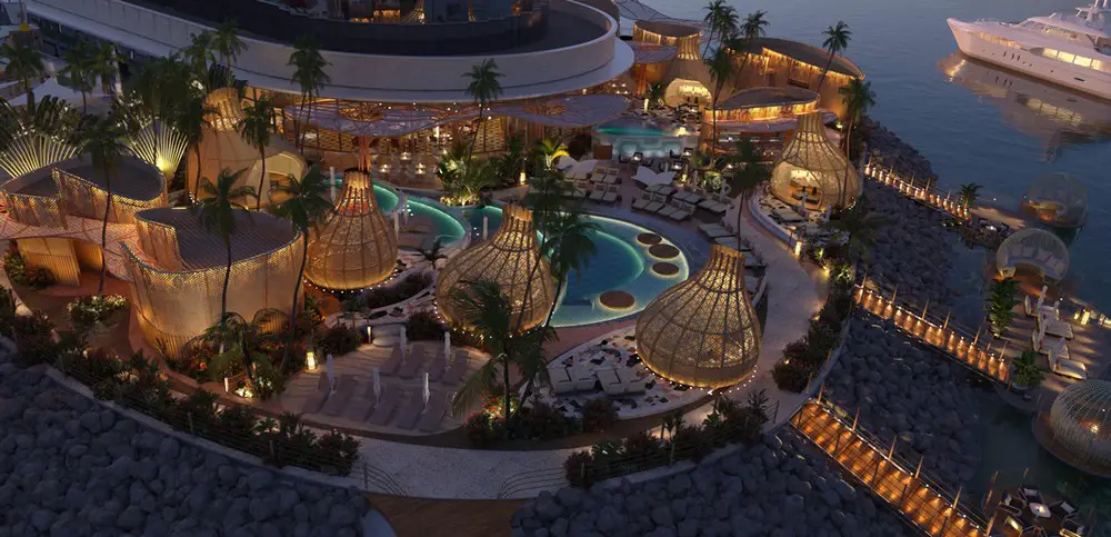 Waldorf Astori Lusail doha landscape lighting