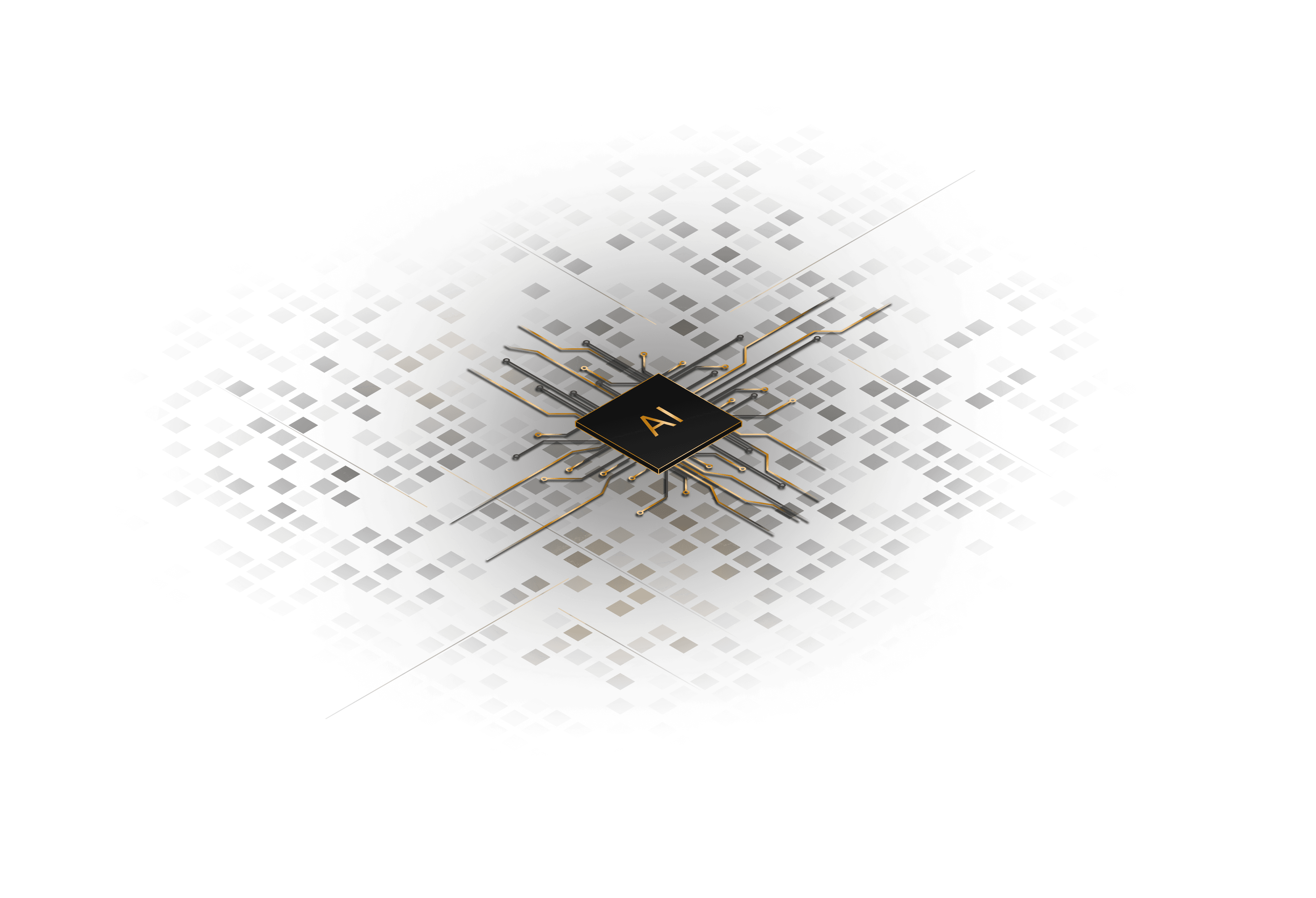 Powered AI Chip Background