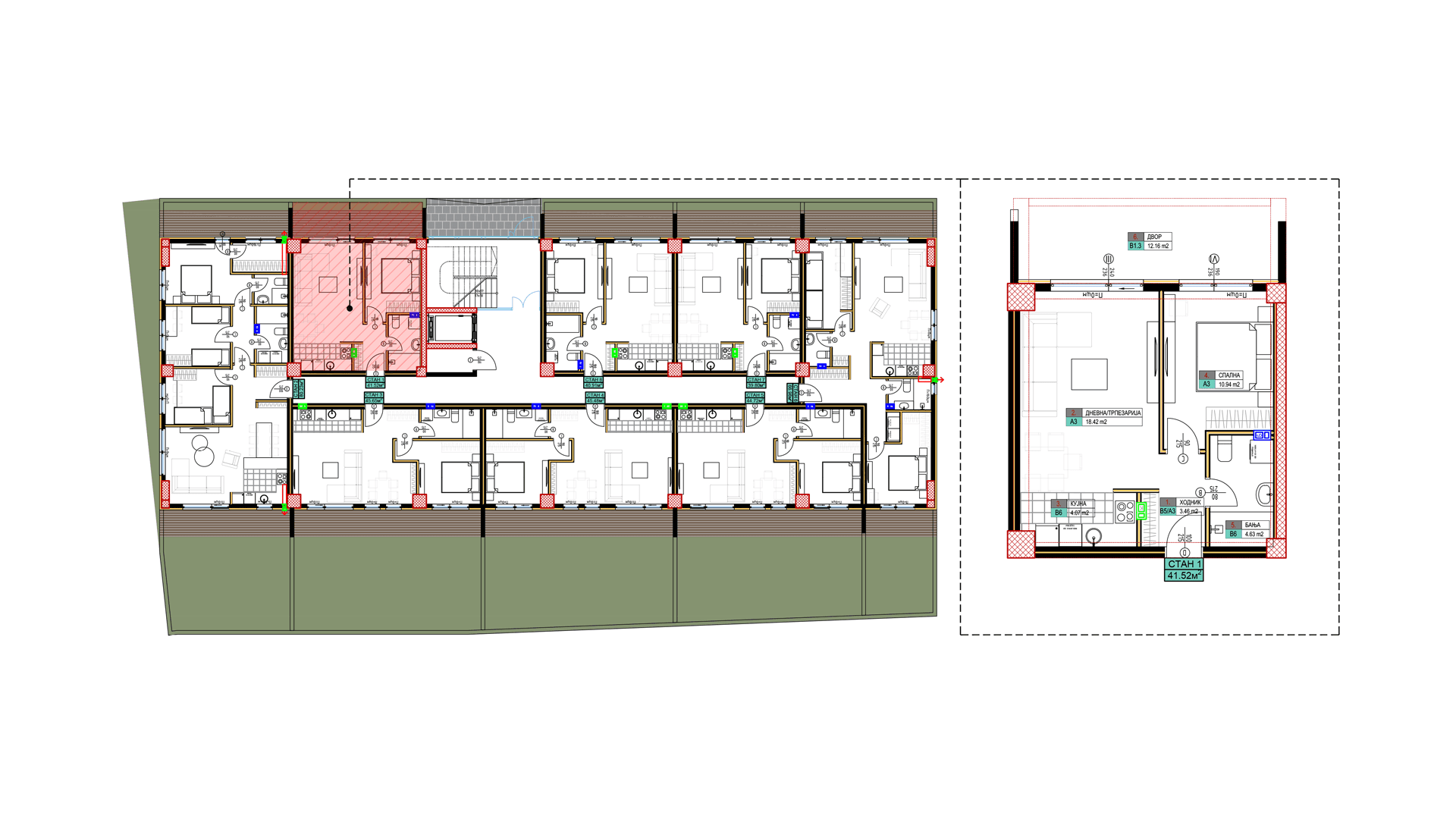 open space living room