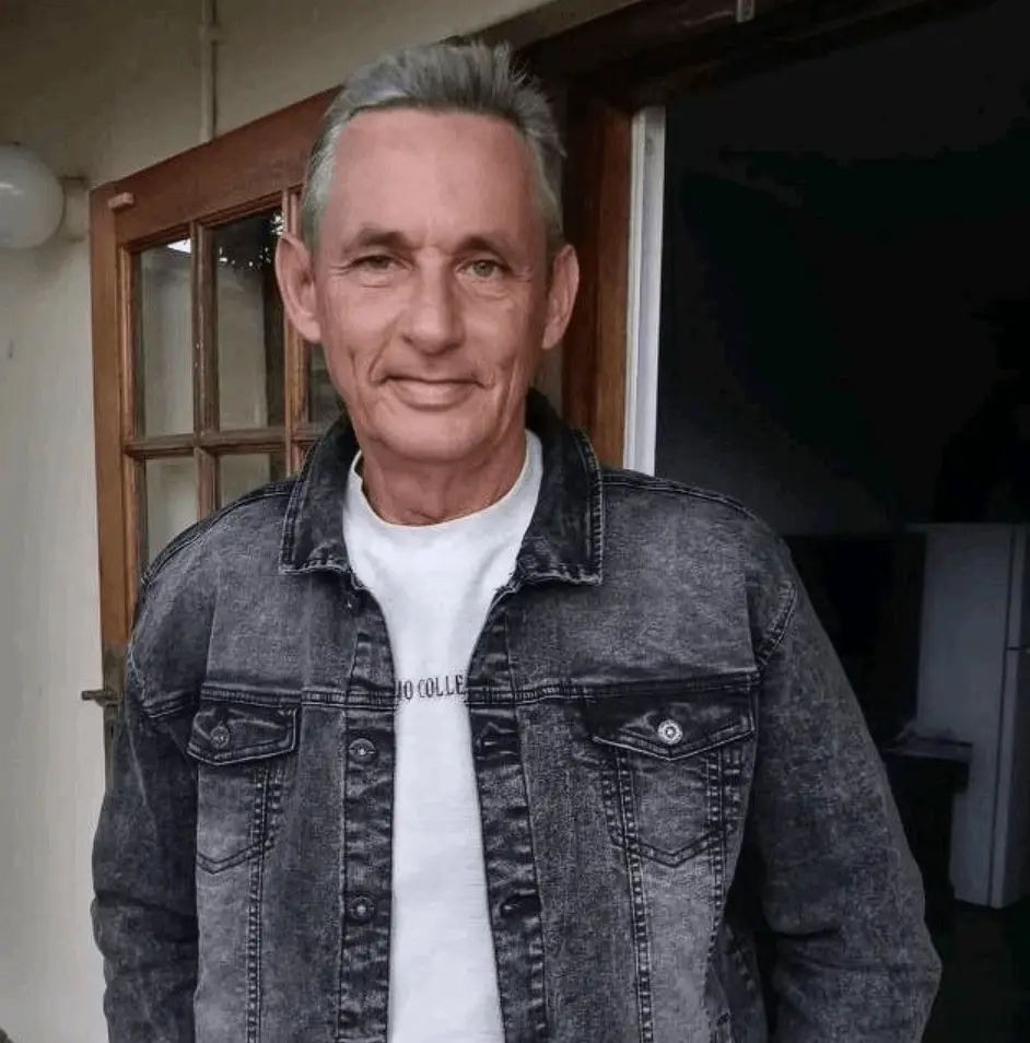 White Man in denim jacket