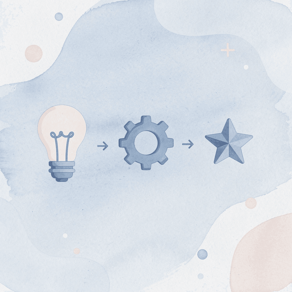 Three icons representing curriculum flexibility, teaching methods, and educational approaches