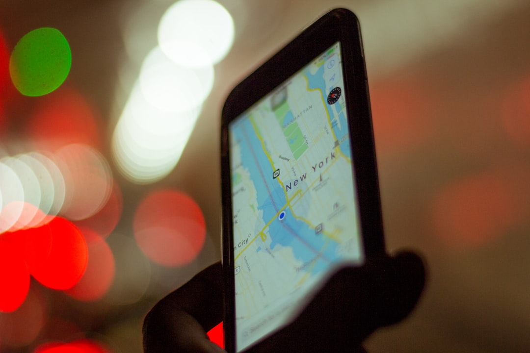 local search map on a smartphone