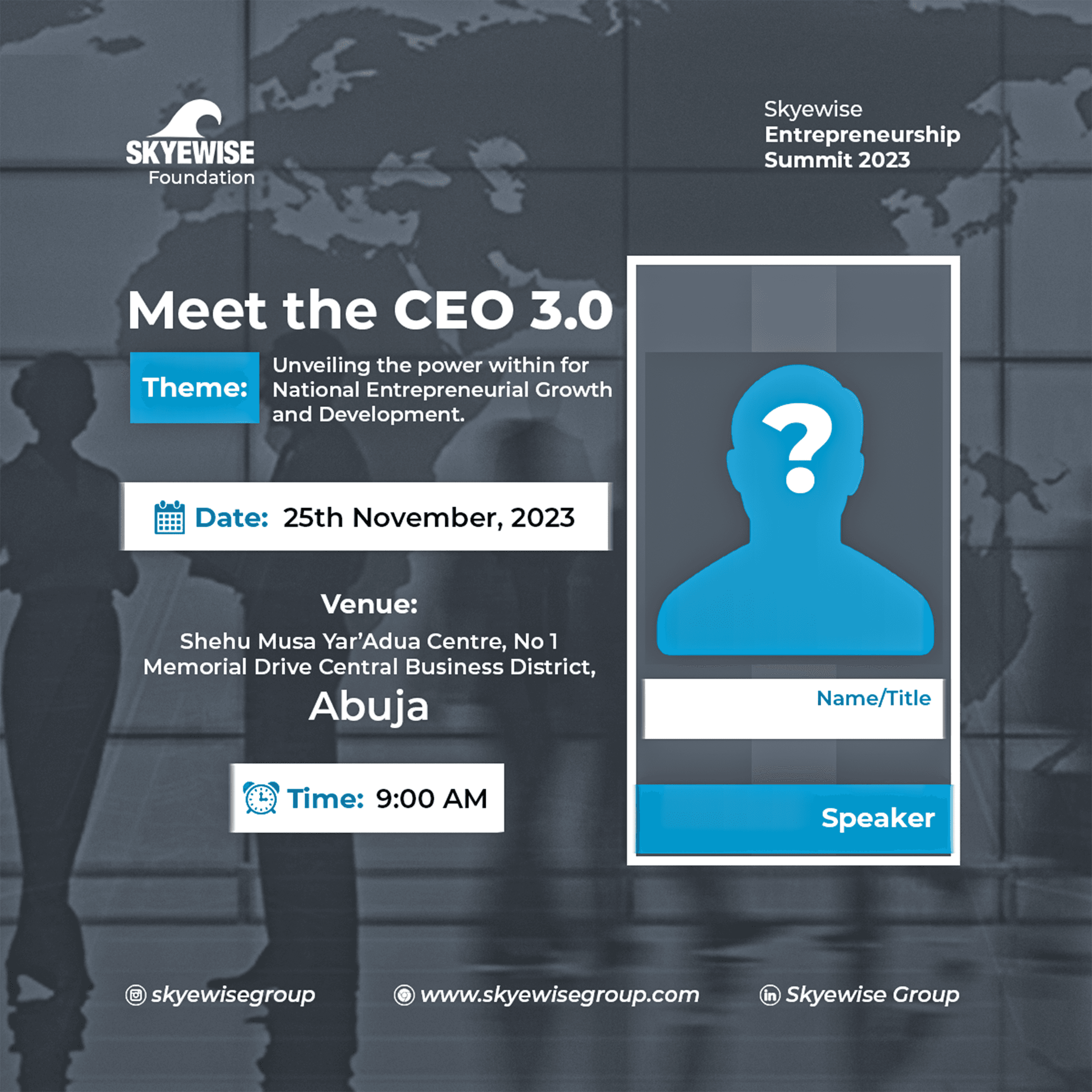 Skyewise Foundation Meet the C.E.O 3.0 design