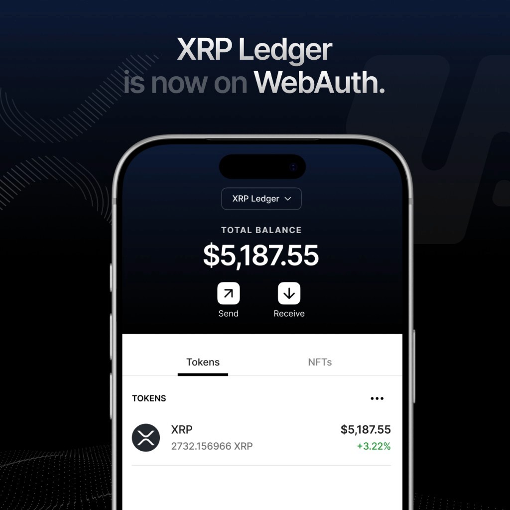 XRP Ledger is now on WebAuth Wallet